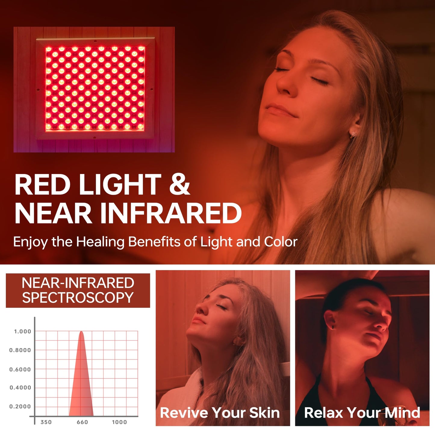 Woodbridge Infrared Home Sauna Room 1 Person Japanese Cedar Indoor Sauna with 7 Carbon Heaters, Red Light Therapy, Bluetooth Speaker, Intelligent Control Panel, Tempered Glass & Top Vent
