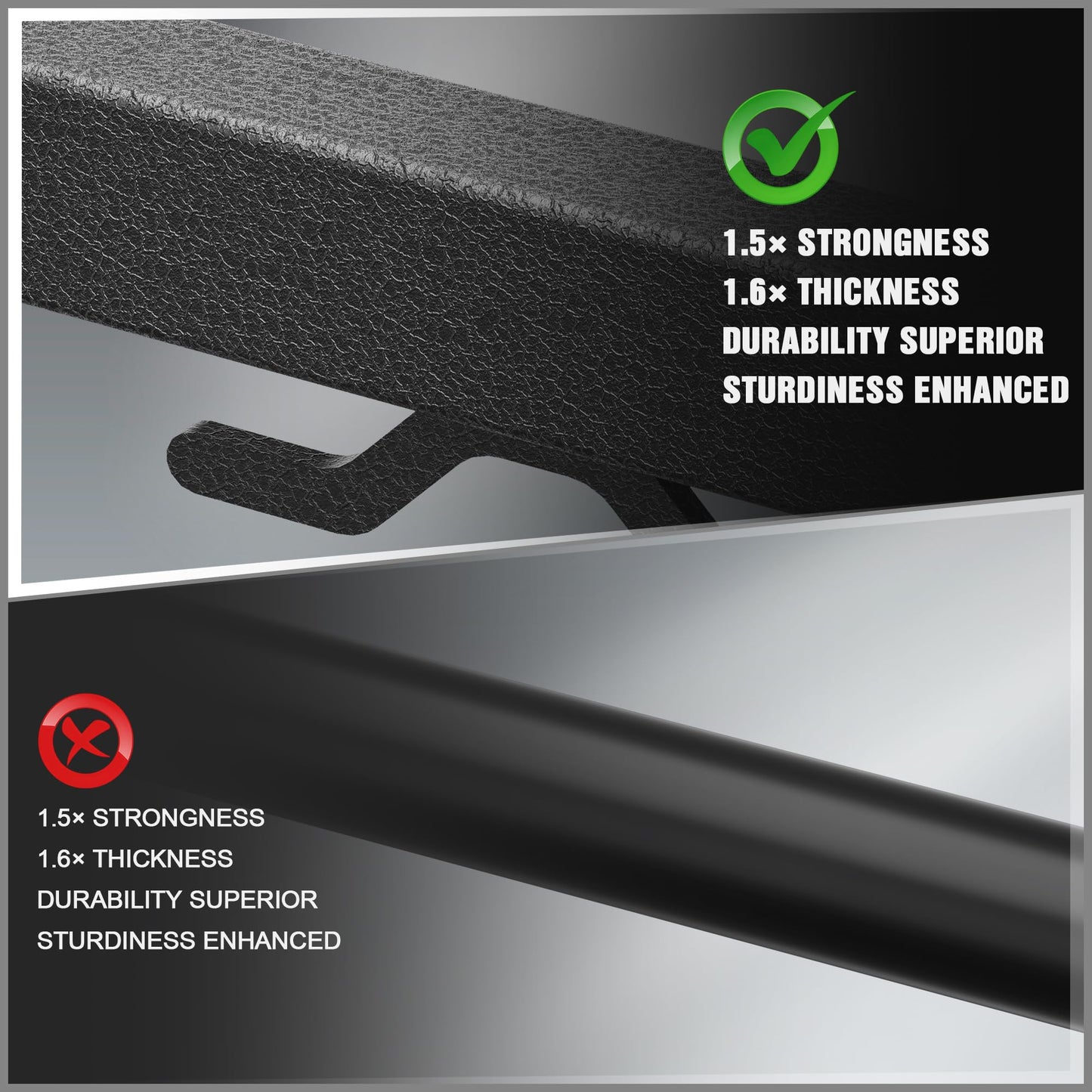Ladder Rack for Truck Bed, Adjustable 46"-71" Width Heavy-Duty Truck Rack with E-Coating & Powder-Coated Finish, 1000LBS Capacity, No-Drilling Universal Fit for Kayaks Canoes Ladders Camping Gear