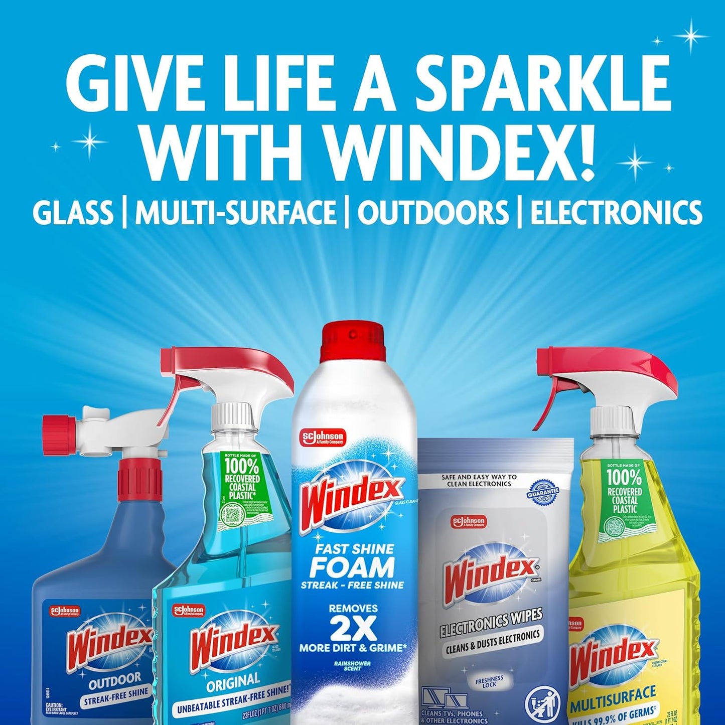 25 Count (Pack 3) Windex Electronic Cleaning Wipes, Pre-Moistened Screen Wipes for TVs, Phones, and Other Electronics