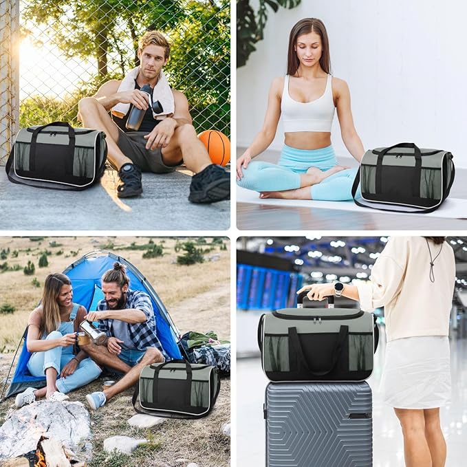 BuyAgain Duffle Bag, 17" Small Travel Carry On Sport Duffel Gym Bag.