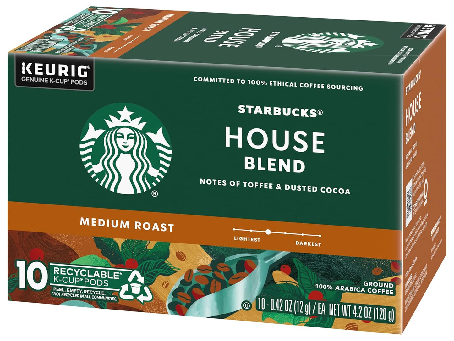 Starbucks House Blend K-Cup Pods - Rich Flavor for Keurig Brewers | 160 Count