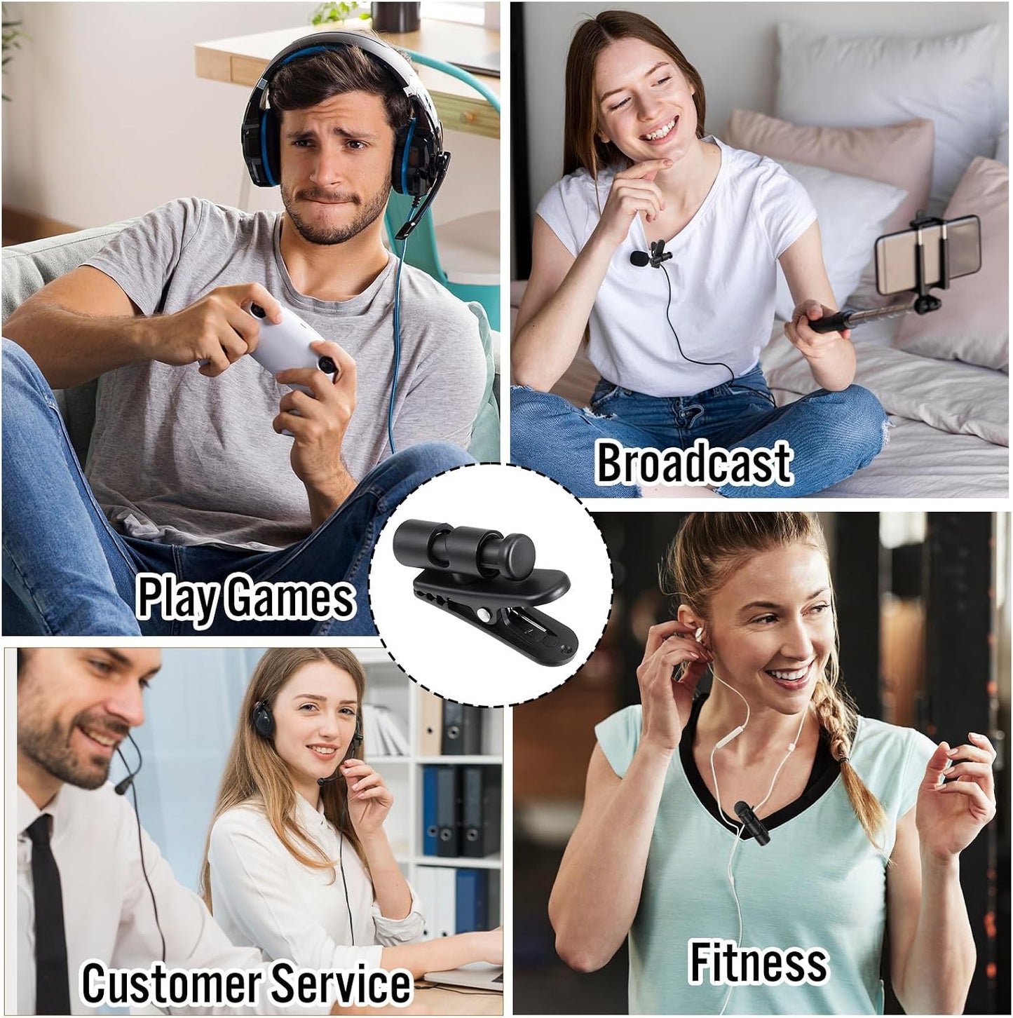 SHENLIU 10 Pack Headset 2-4mm Headphone Wire Clips Cable Clips for Earphone Wire Earphone Winder Earbud Cable Clip