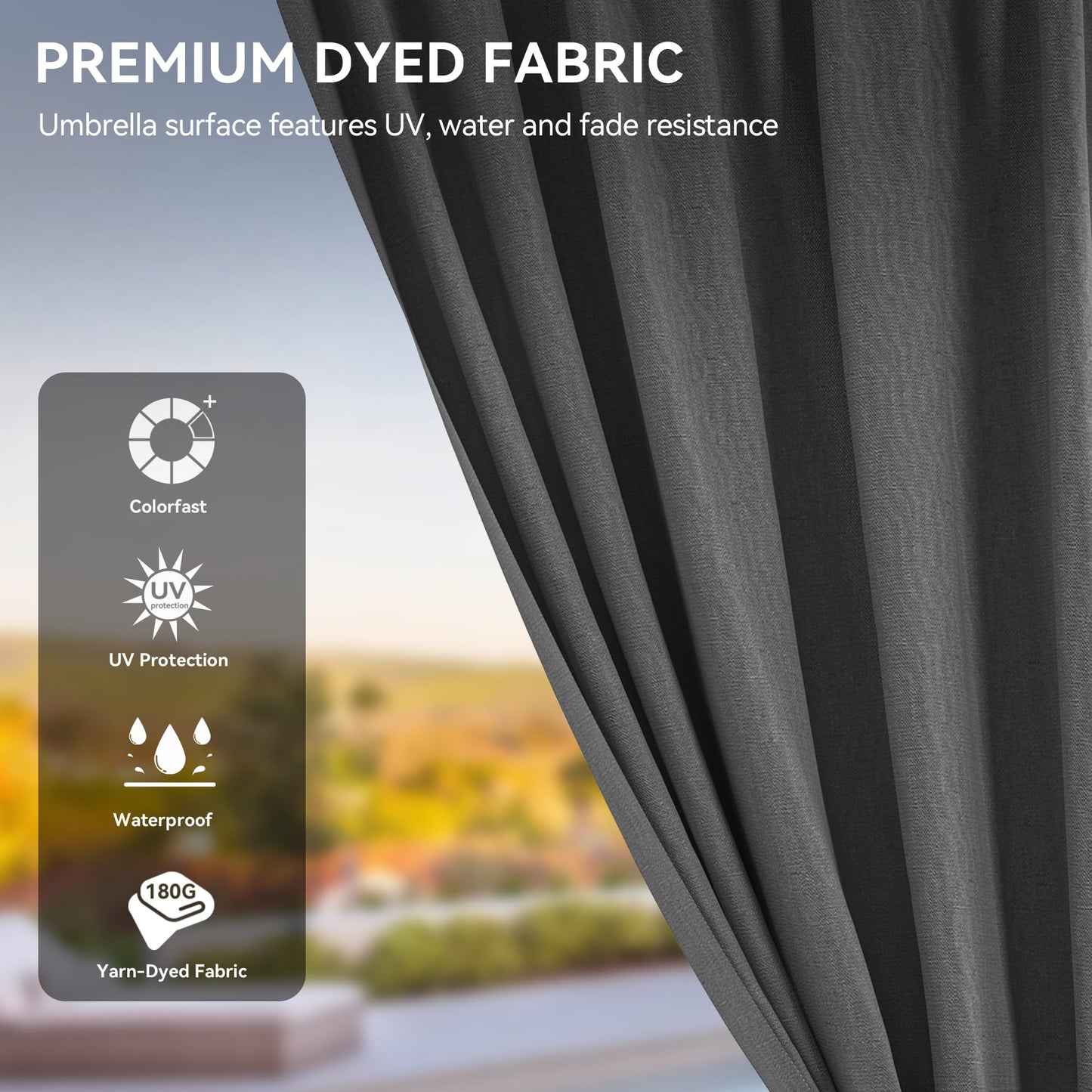 YITAHOME 12x20ft Hardtop Gazebo with Nettings and Curtains, Heavy Duty Double Roof Galvanized Steel Outdoor Combined of Vertical Stripes Roof for Patio, Backyard, Deck, Lawns, Gray