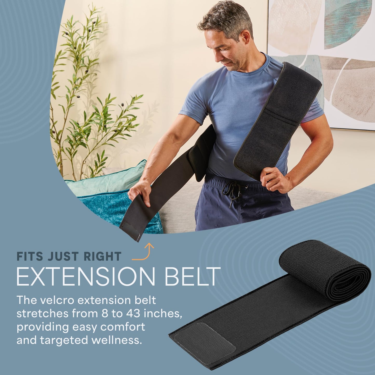 Lifepro Red Light Therapy Belt – Allevared Infrared Red Light Therapy for Body, Back Pain and Shoulder - 660nm & 850nm Near Infrared Heating Pad – Adjustable & Portable for Wellness & Relaxation