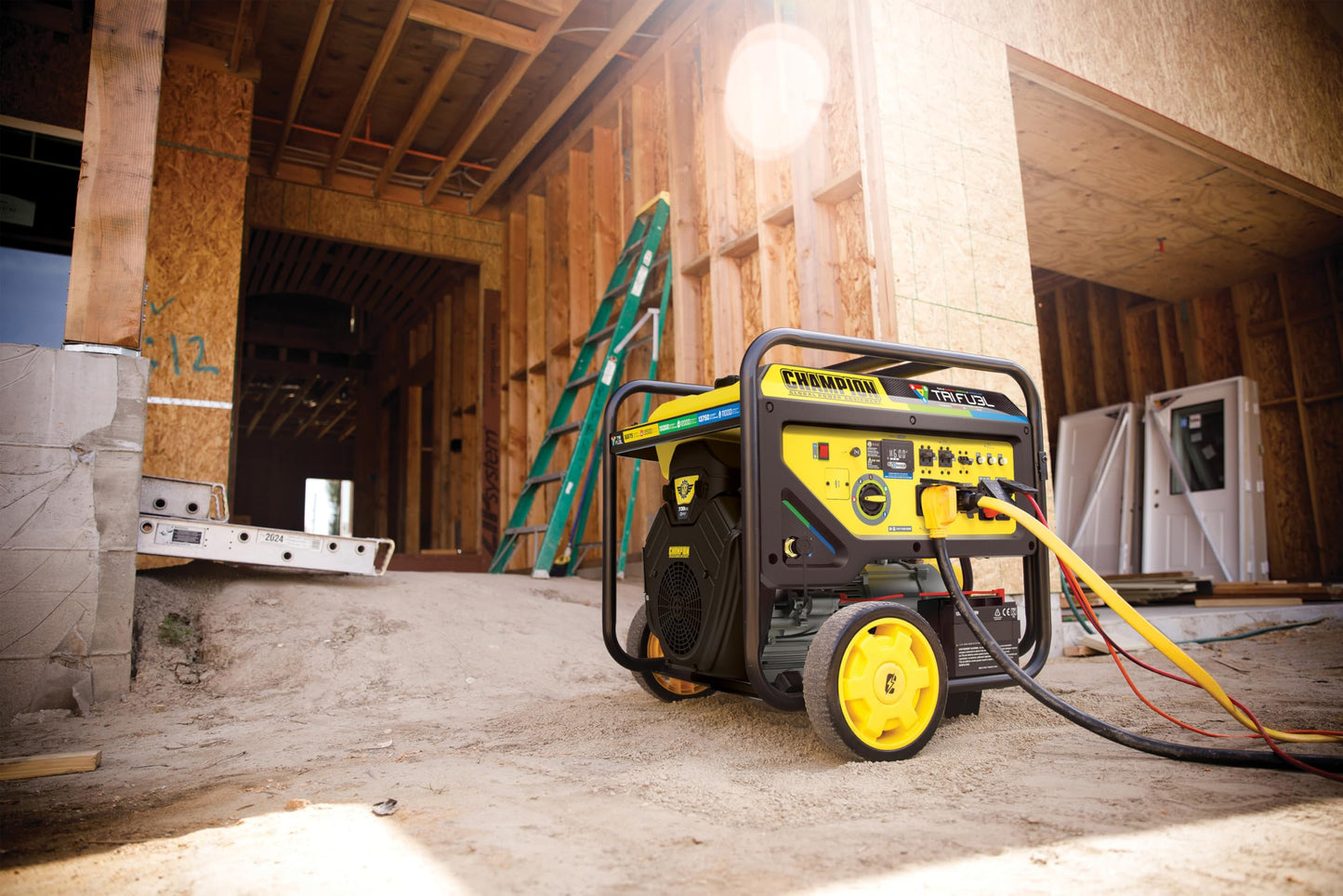 Champion Power Equipment 16,875-Watt Electric Start Tri Fuel Home Backup Portable Generator, Free 3-Year Warranty