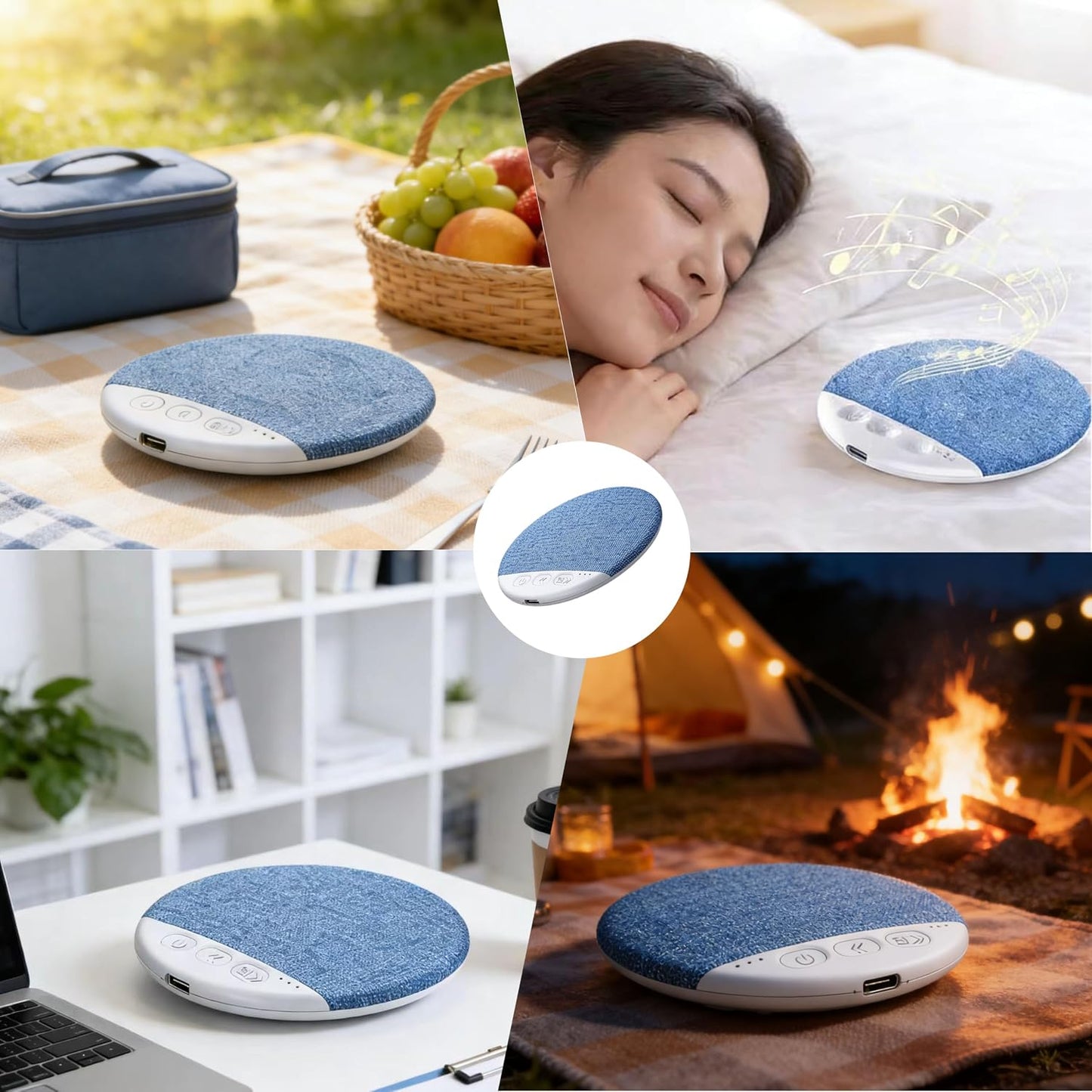 2026 (2 Bluetooth Pillow Speaker for Sleeping, New Sleep Pillow Speaker Ultra-Thin Under Pillow Sleep Sound, Timer