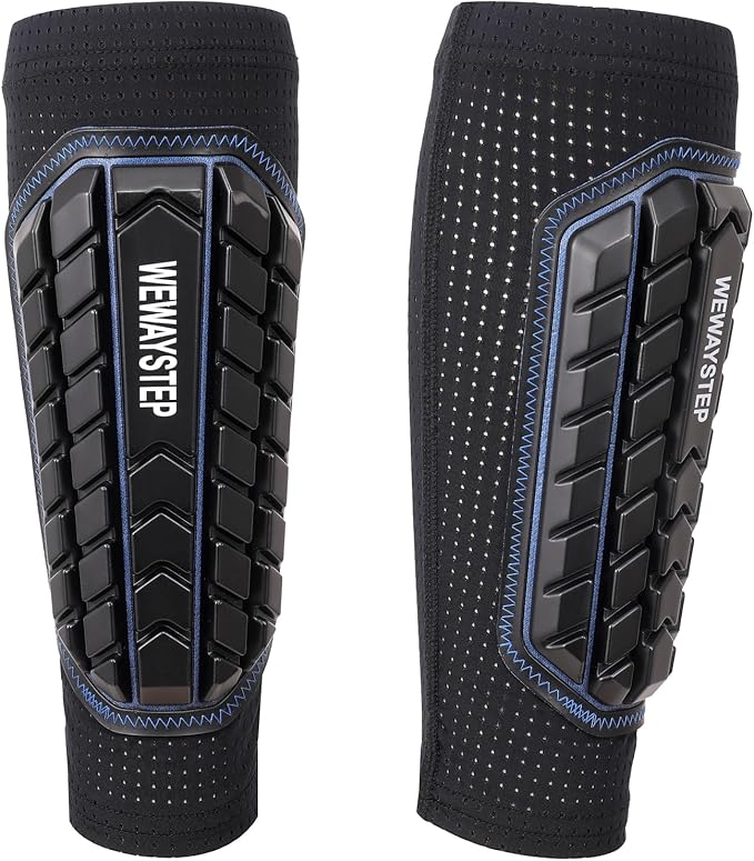Shin Guards Soccer Kids Youth, Adult Shin Guards with Honeycomb Padding，Breathable & Anti-Slip Calf Compression Sleeves