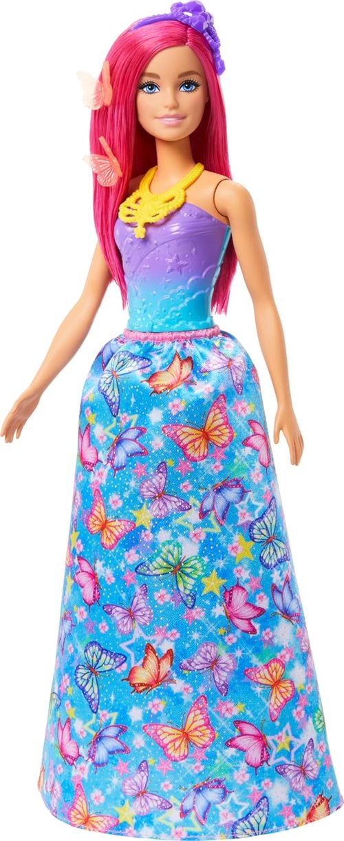 Barbie Advent Calendar - Doll with 24 Surprise Accessories, Unicorn & 3 Pets | Transform Pink-Haired Fashion Doll into Mermaid & Fairy