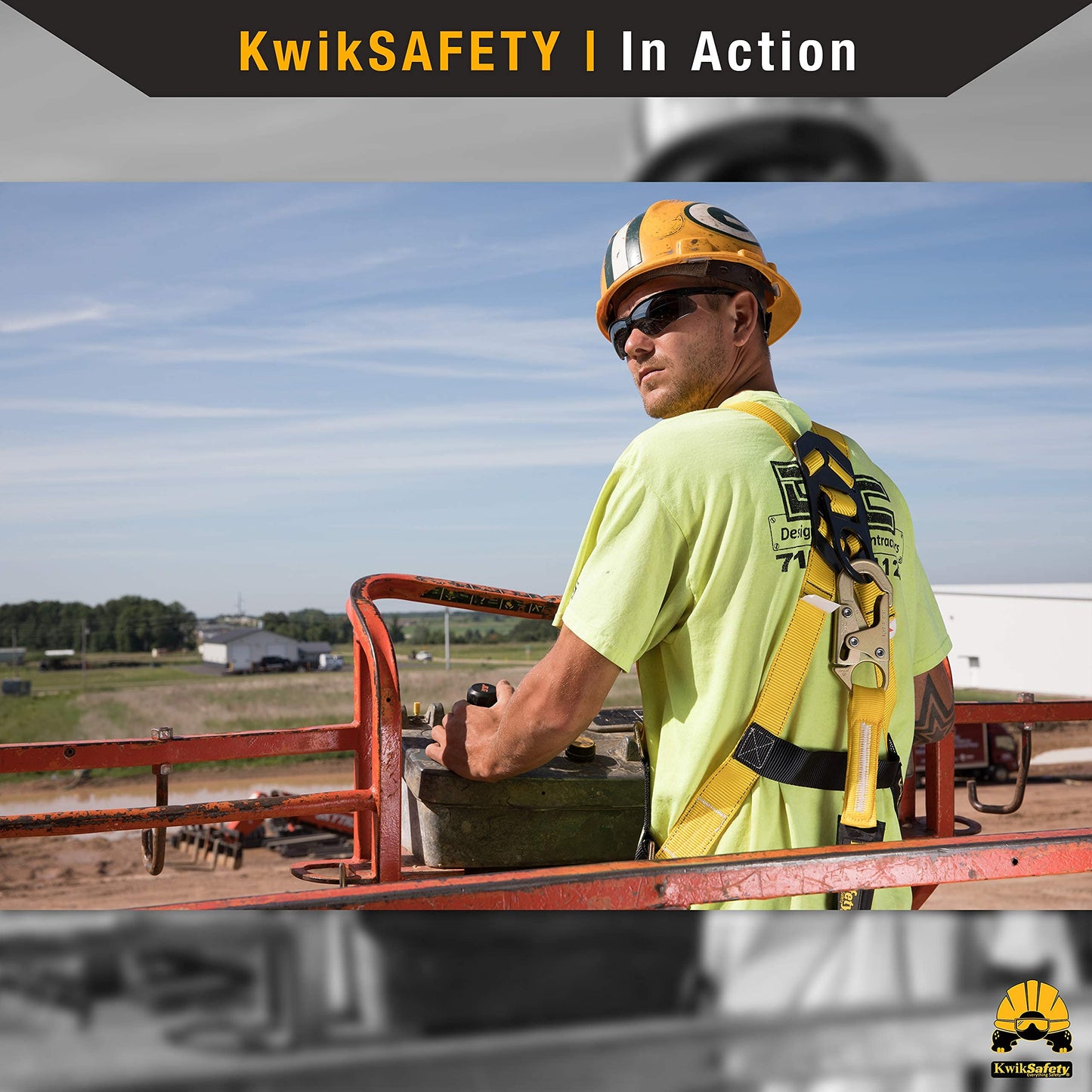 KwikSafety SCORPION [2 Pack] Safety Harness | Full Body Fall Protection Harness w/ 6ft Tubular Lanyards | Fall Arrest Safety Gear | ANSI OSHA Compliant