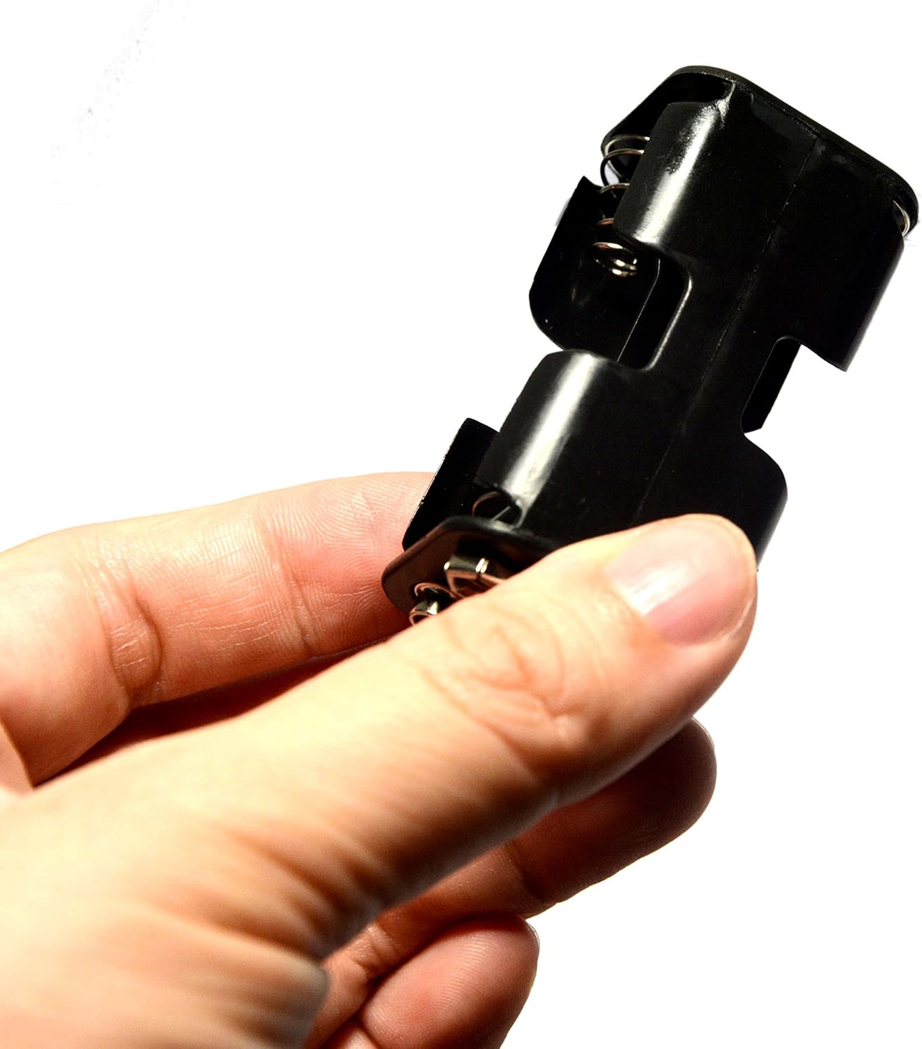 LampVPath 3 4 1.5V (6V) 3 9V Pcs x AA Battery Holder Leads with Pcs I Type Snap Connector Plastic Housing Two Layers