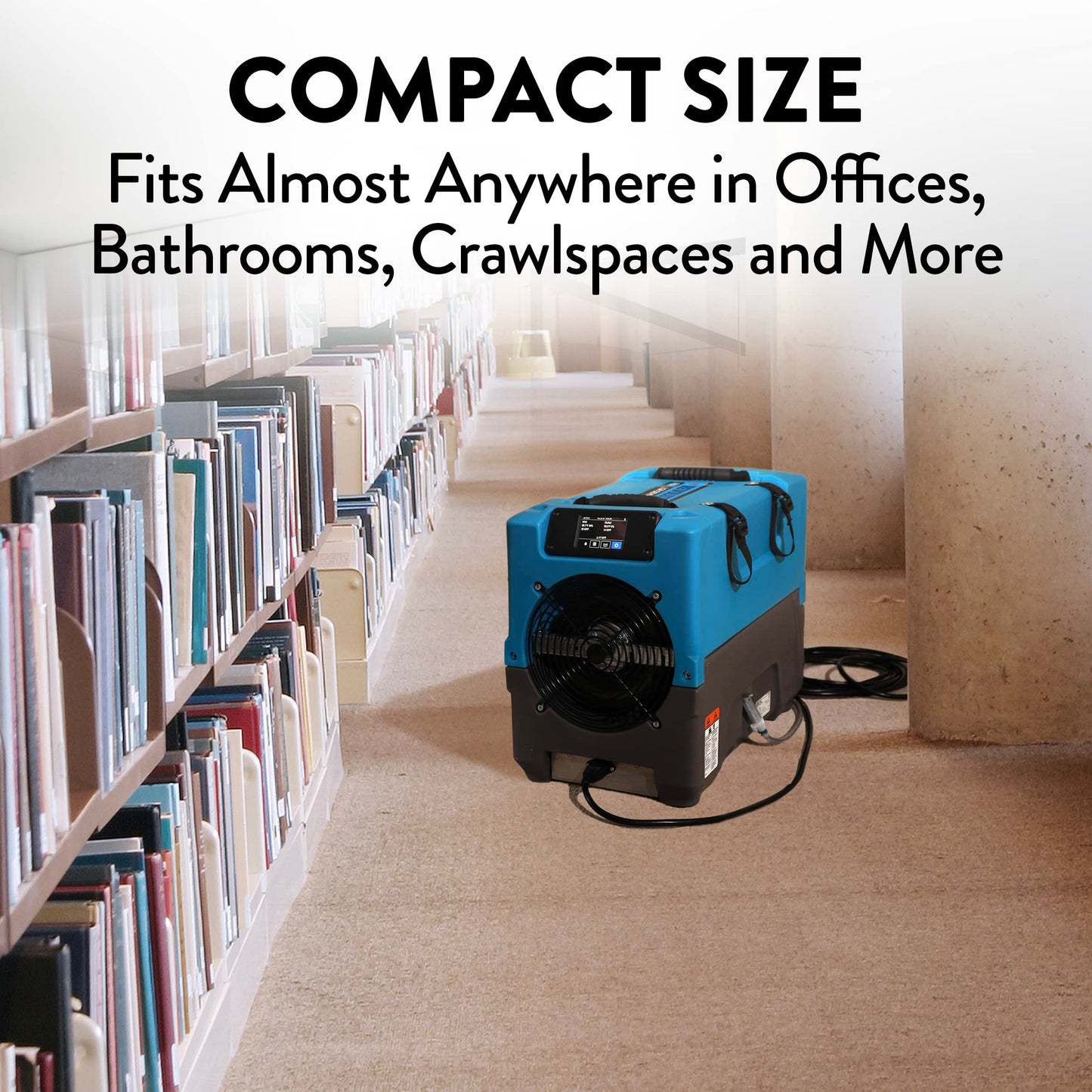 Dri-Eaz Revolution LGR Commercial Dehumidifier with Pump, 17 Gallon, Industrial Dehumidifier, Compact Dehumidifier
