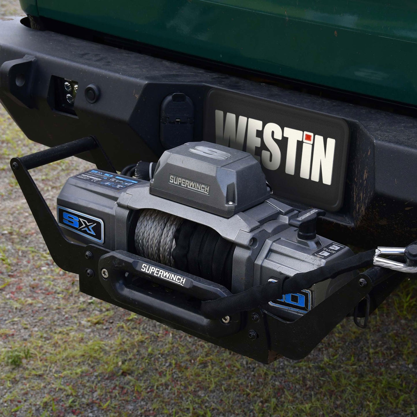 Superwinch 2050 Portable Winch Cradle, large, fits class III receivers & accepts winches through 9,000 lb capacity