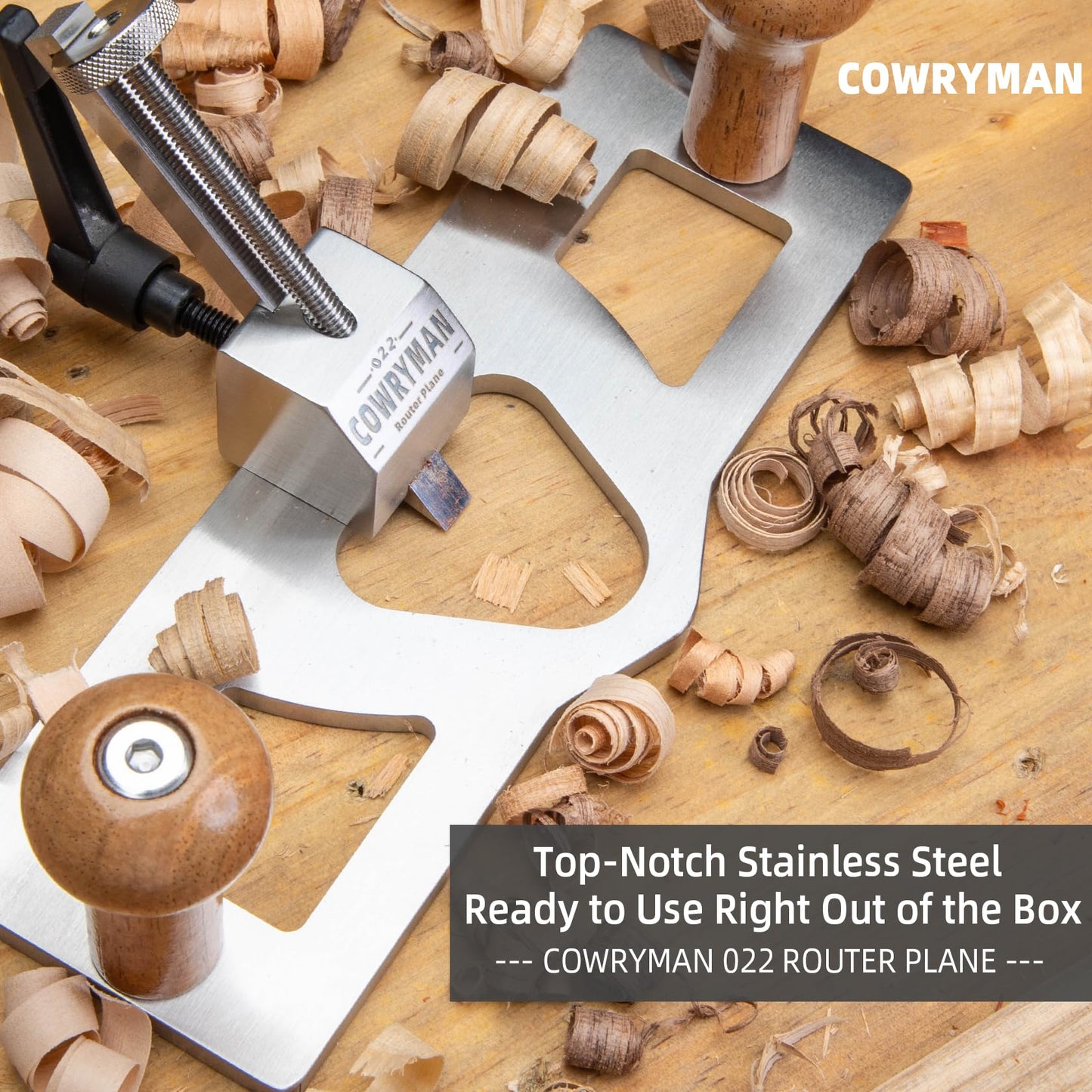 Cowryman Router Plane Handheld Woodworking Tool R022 Plane