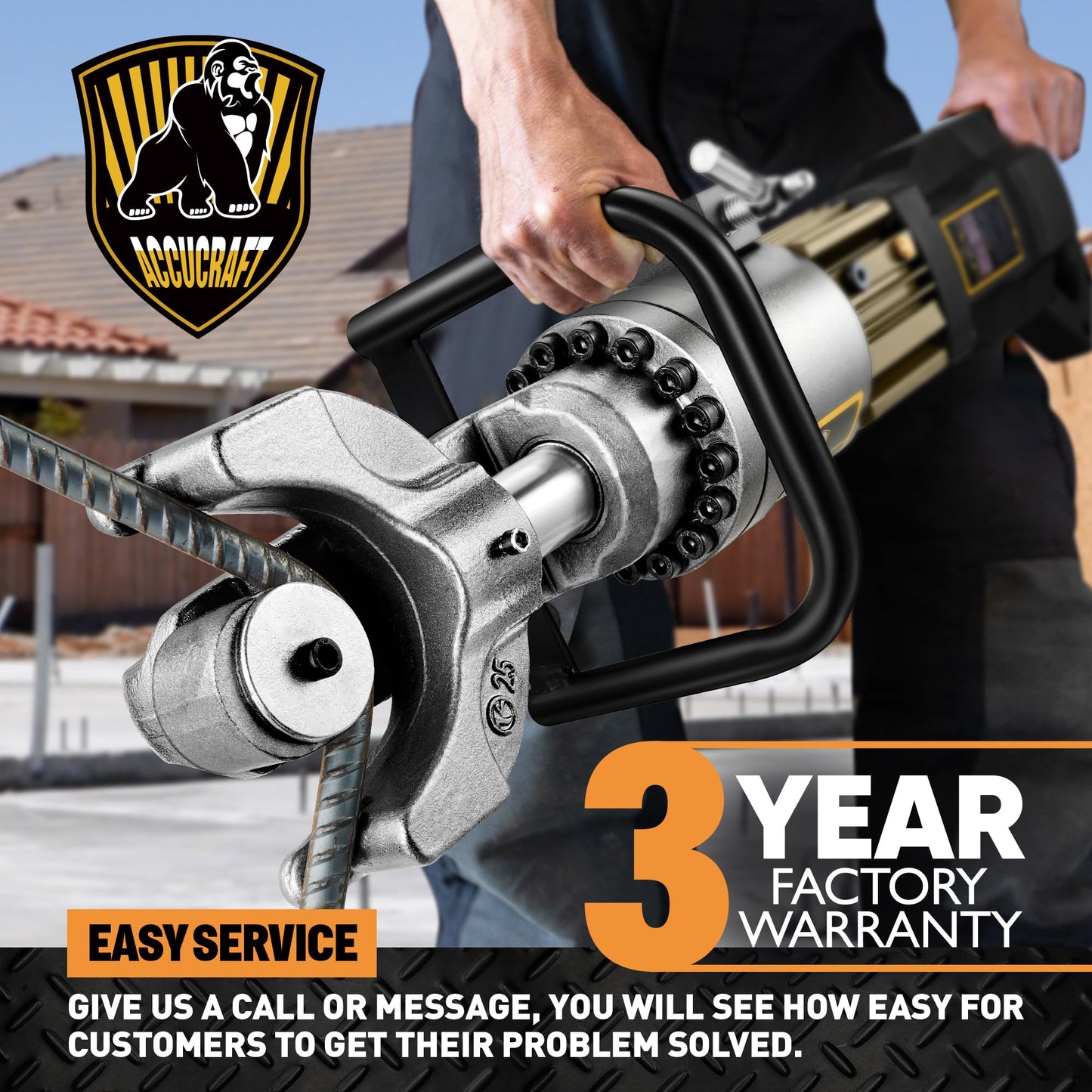 [Upgraded Version] Electric Rebar Bender with Brushless Motor, 1100W Portable Hydraulic Rebar Bender Tool, Handheld Rebar Bender Machine, 110V ﻿ (Max Rebar 1" 25mm #8)