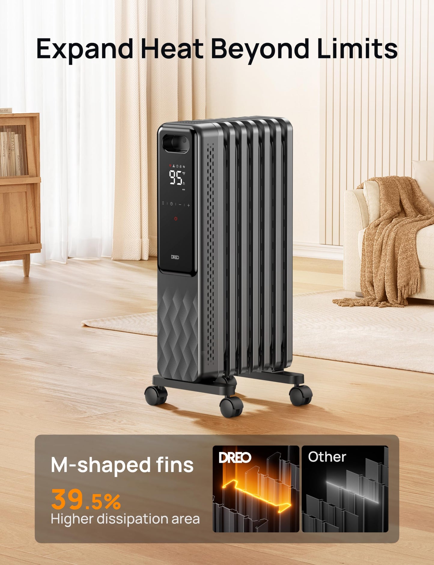 Dreo Oil Filled Radiator & Space Heater Indoor