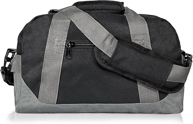 DALIX 14" Small Duffle Bag Two Toned Gym Travel Bag