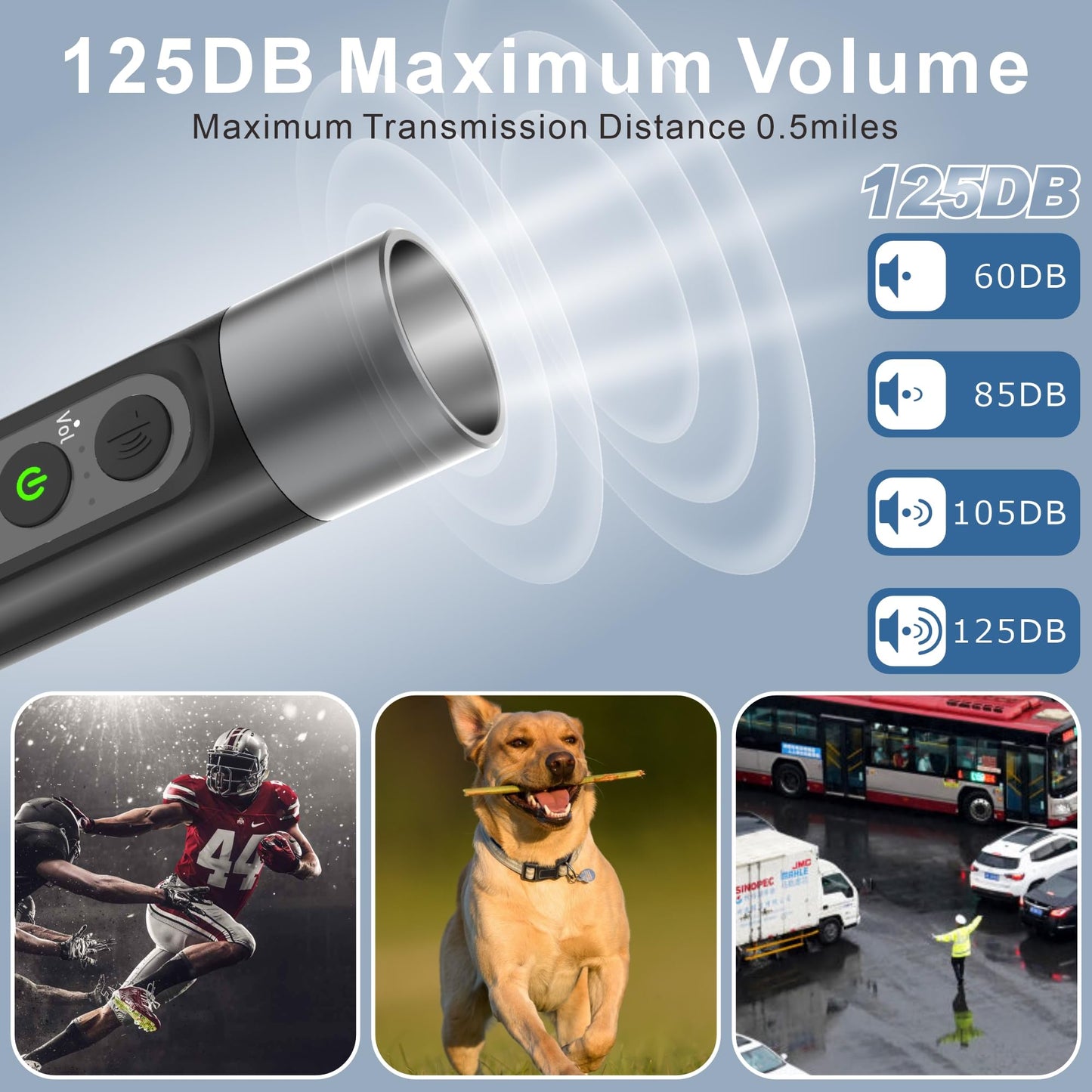 aswayke Electronic Whistle Highest IPX5 Maximum Sound 125db Battery 1000mAh Black for Coaches Teacher, Sports Whistle