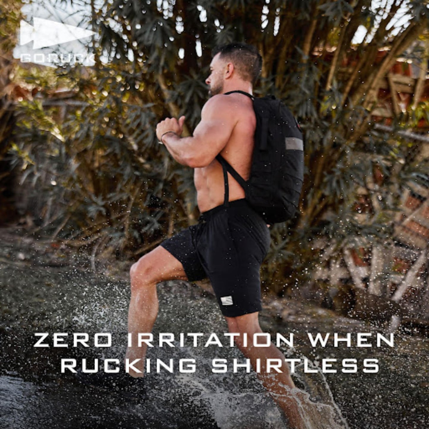 GORUCK Rucker 4.0 20L Black with White Embroidery - Purpose Built Rucking Backpack, Military Weight Training Rucksack w/Ruck Plate Pocket and Extra Padded Straps