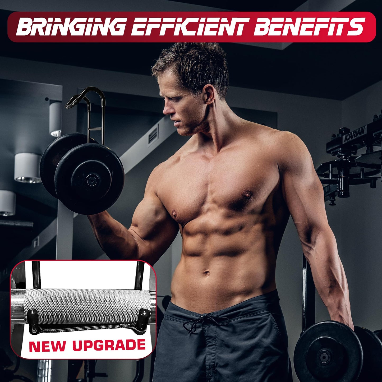 Upgraded 2-Pack Mad Spotter Pro 2.0 Dumbbell Hooks, Dumbbell Spotter Hooks with 250 lbs Load for Bench Press, Chest & Shoulder Workouts with Wrist Straps, Storage Bag,Perfect for Hanging Dumbbells