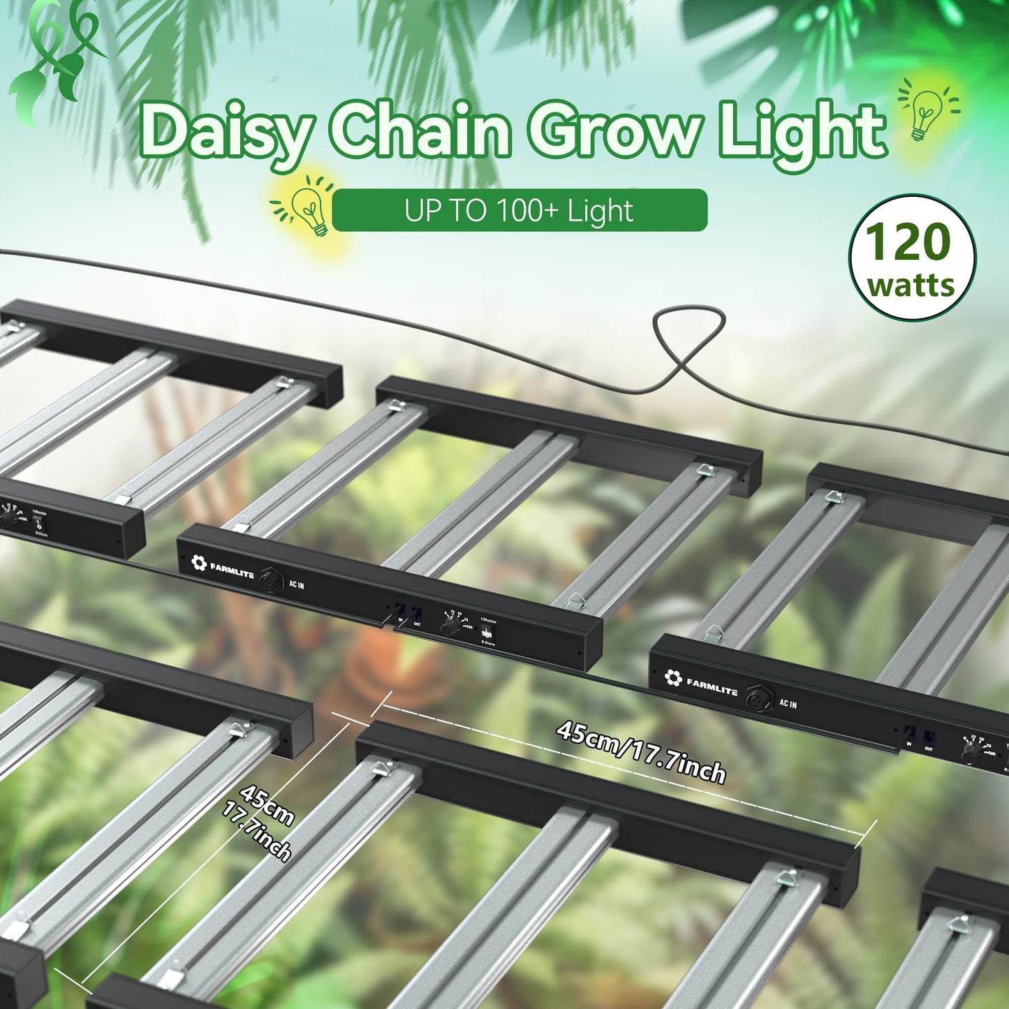 Grow Light FARMLITE LED Grow Lights for Indoor Plants Full Spectrum Growing Light Plant Hanging Growing Lamps