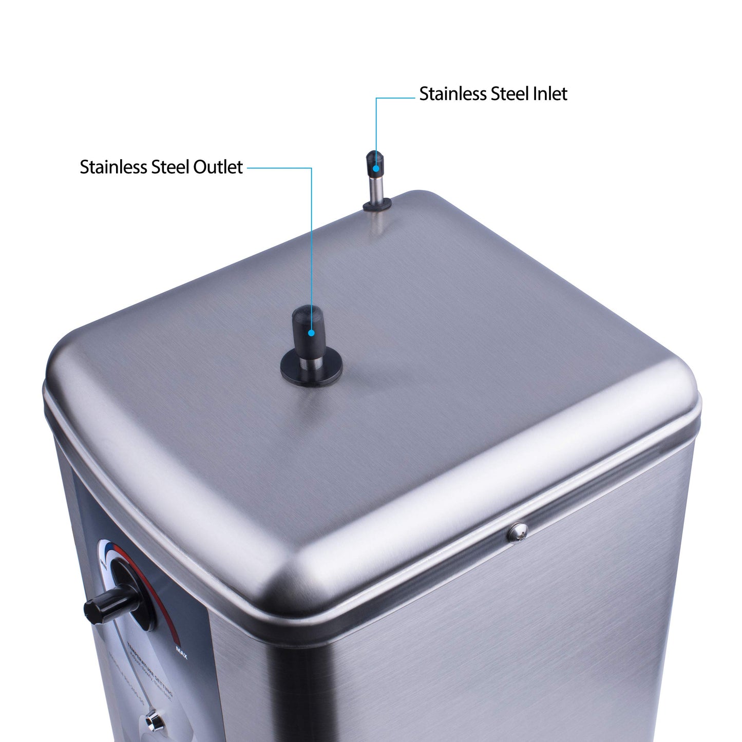 Ready Hot 41-RH-200-F570-CH Instant Hot Water Dispenser System, 2.5 Quarts Manual Dial Single Lever Hot Water Faucet, Polished Chrome