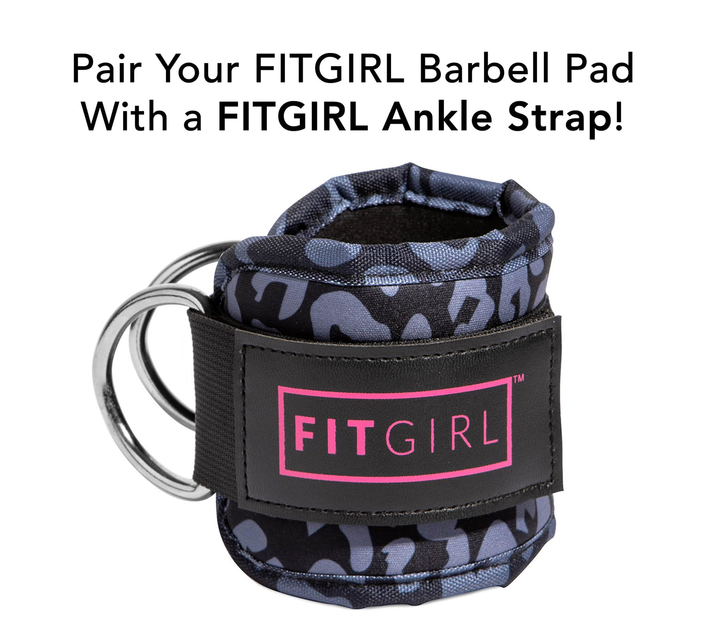 FITGIRL - Squat Pad and Hip Thrust Pad for Leg Day, Barbell Pad Stays in Place Secure, Thick Cushion for Comfortable Squats Lunges Glute Bridges, Olympic Bar and Smith Machine (Deluxe Animal)