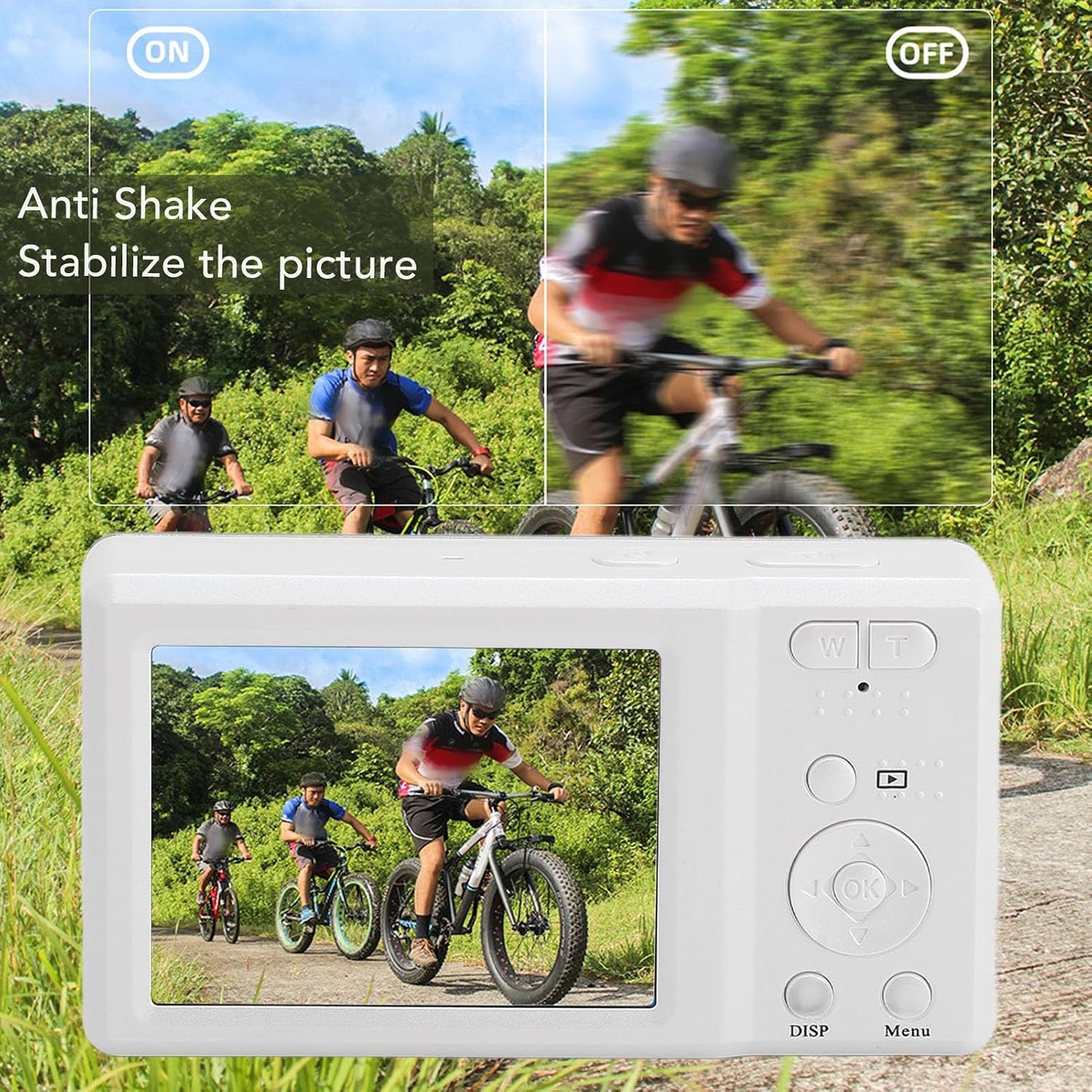 ciciglow 4K 56MP 1080P 20X 128GB Digital Camera, Autofocus Compact Camera, Zoom Anti Shake Portable Webcam Video Camera