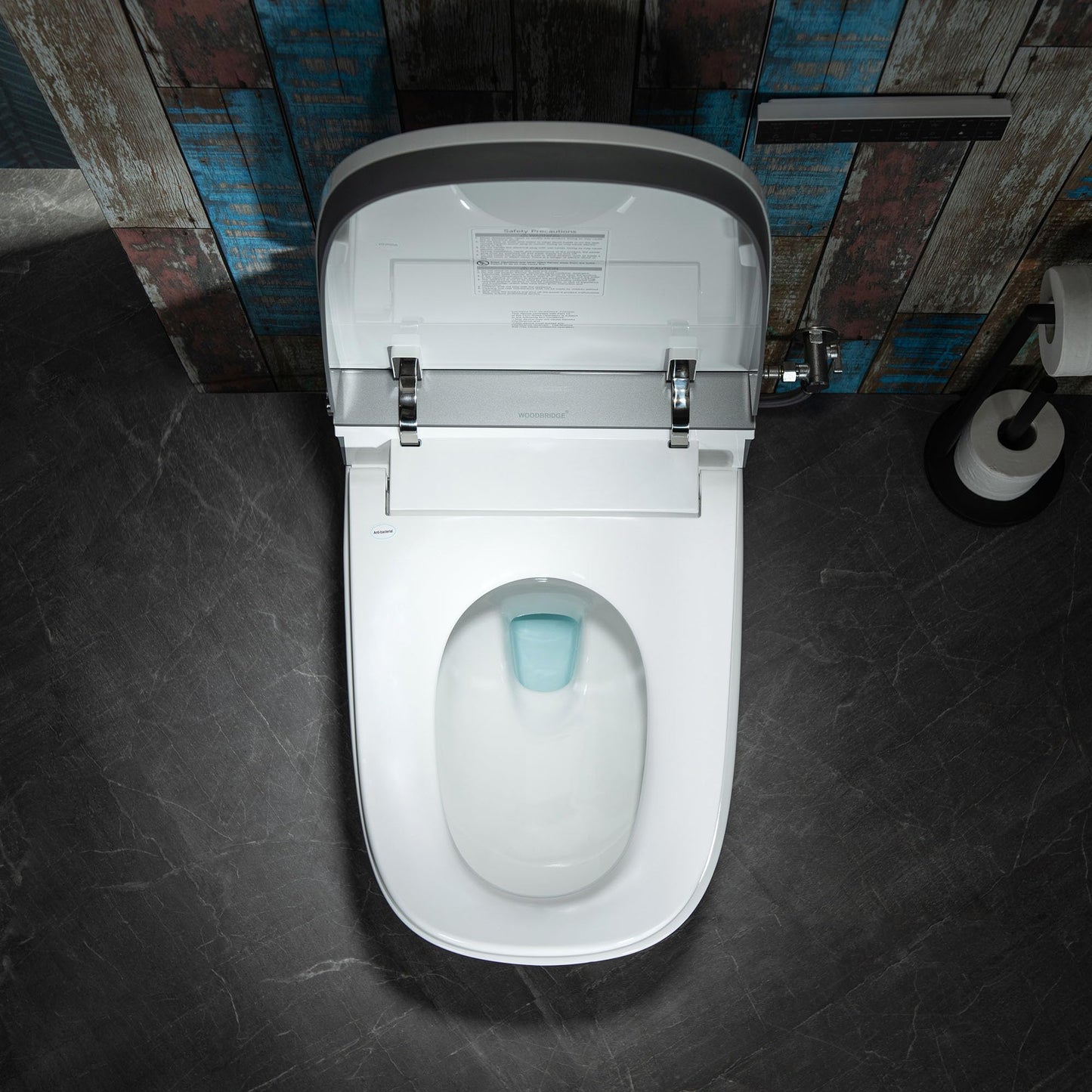WOODBRIDGE Smart Toilet with 1000g MaP Flush Score, Foam Shield, Moving Dryer, Blackout Flush, ADA Comfort Height, Auto Open & Close, Heated Seat, B0930S