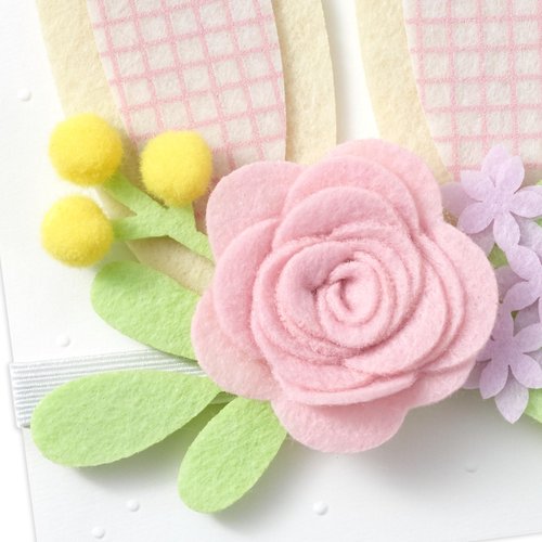 Hallmark Signature Easter Card with Bunny Ears Headband (Somebunny Loves You) for Kids, Grandchildren, Niece