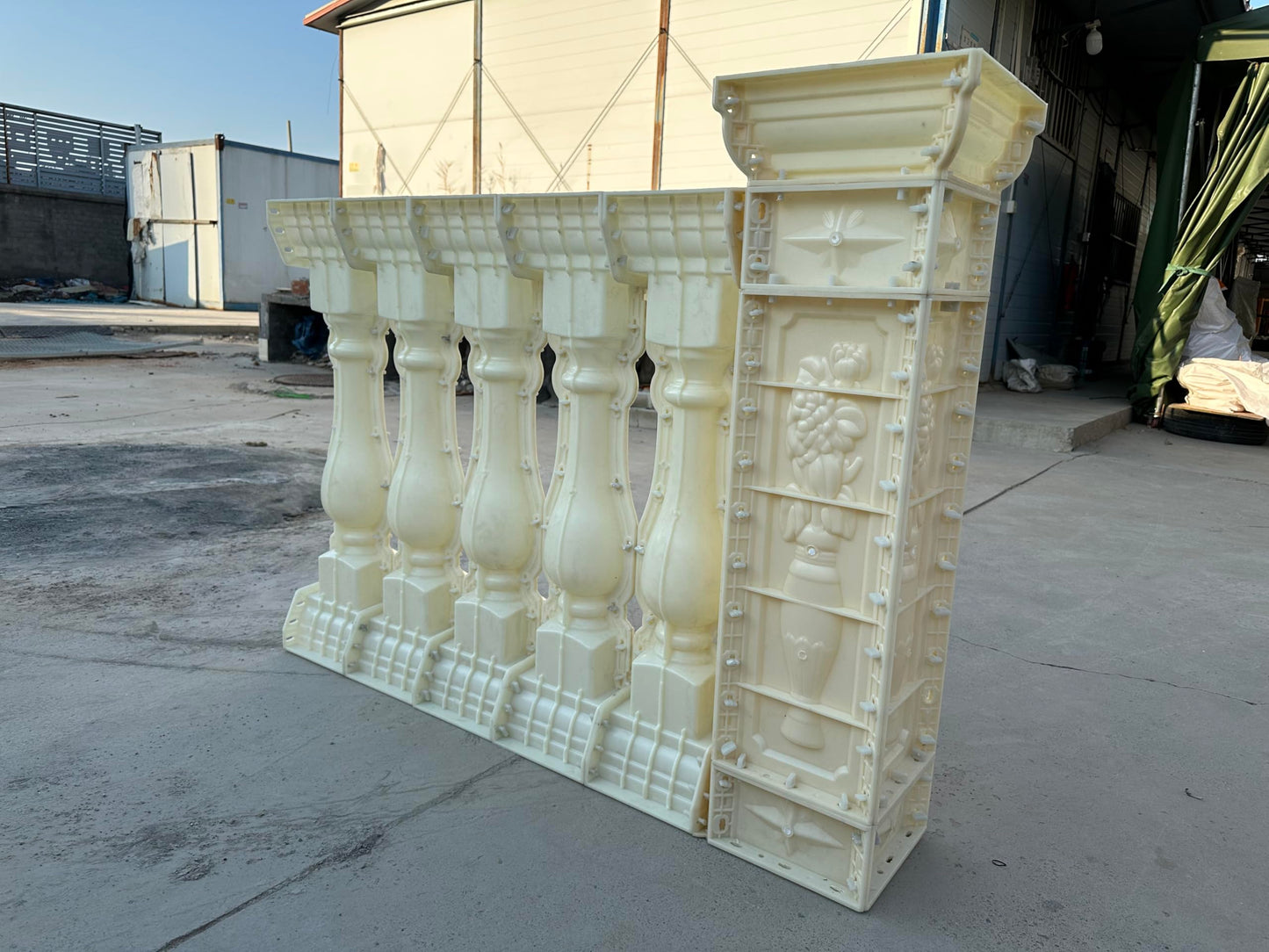Roman Column Railing Mold, 89cm, Balcony Guardrail Vase Handrail, Cement Pillar Fence, European Style