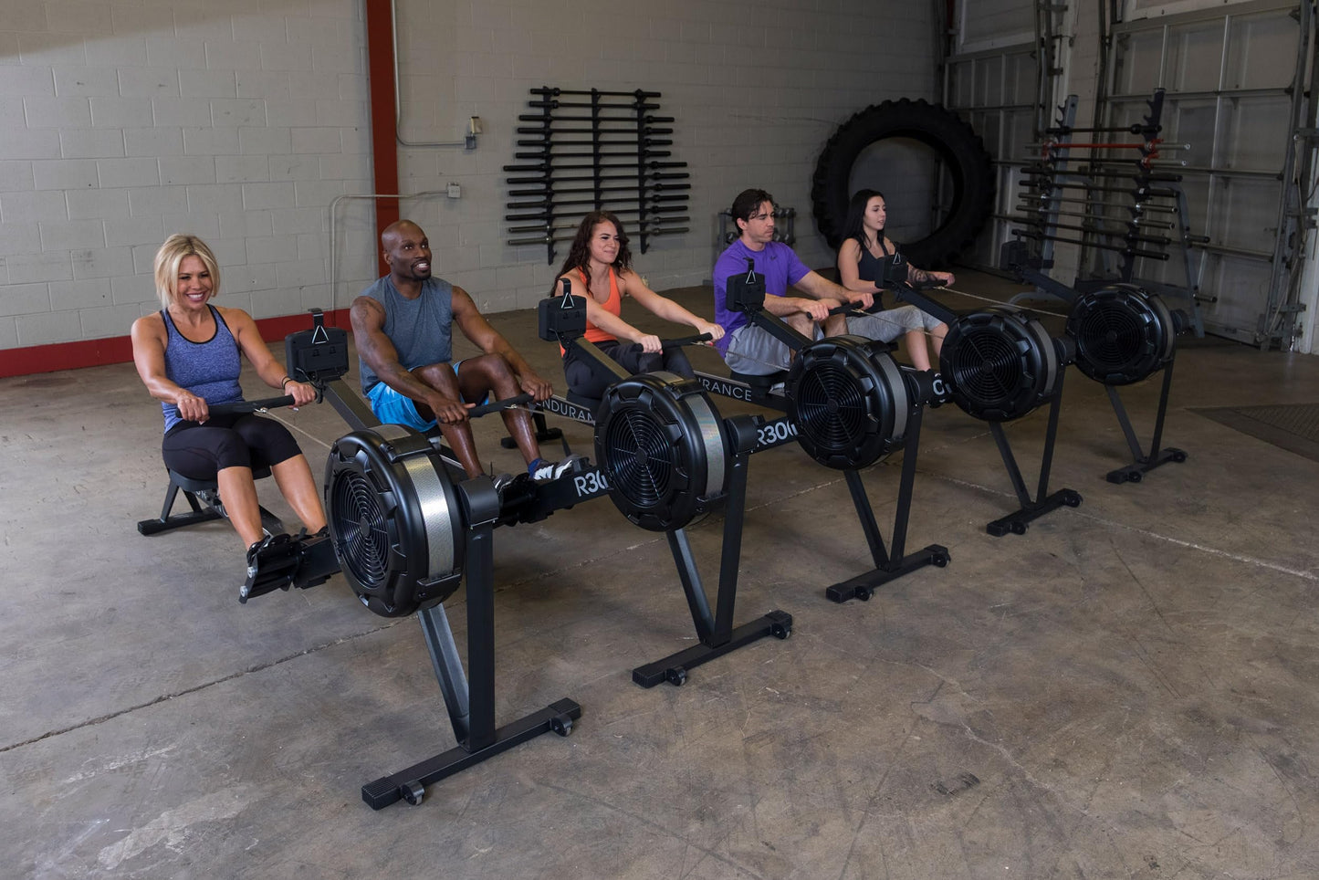Body-Solid Endurance (R300) Air Resistance Indoor Rower - Cardio & Total Body Workout Machine with Self-Generating Power