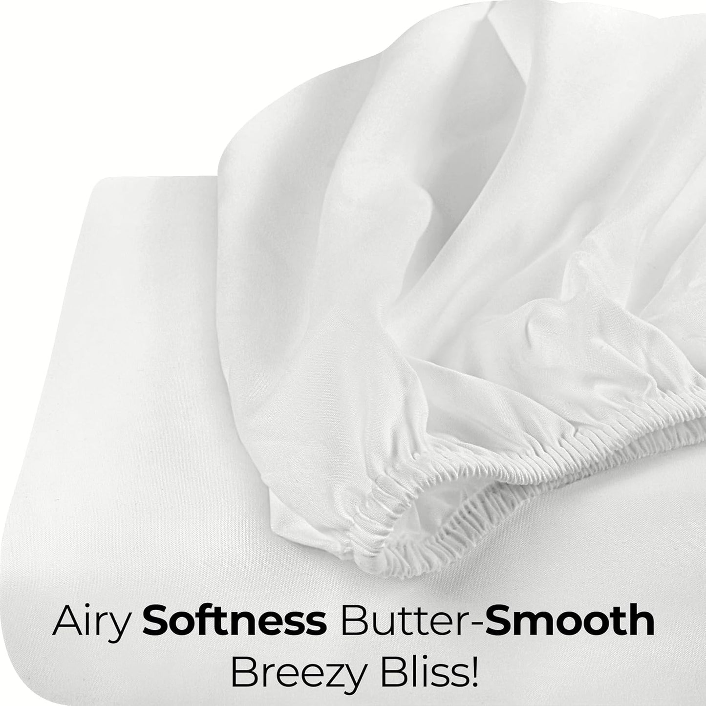 Utopia Bedding Full Fitted Sheet - Deep Pocket Soft Microfiber - Fade Resistant & Easy Care - White