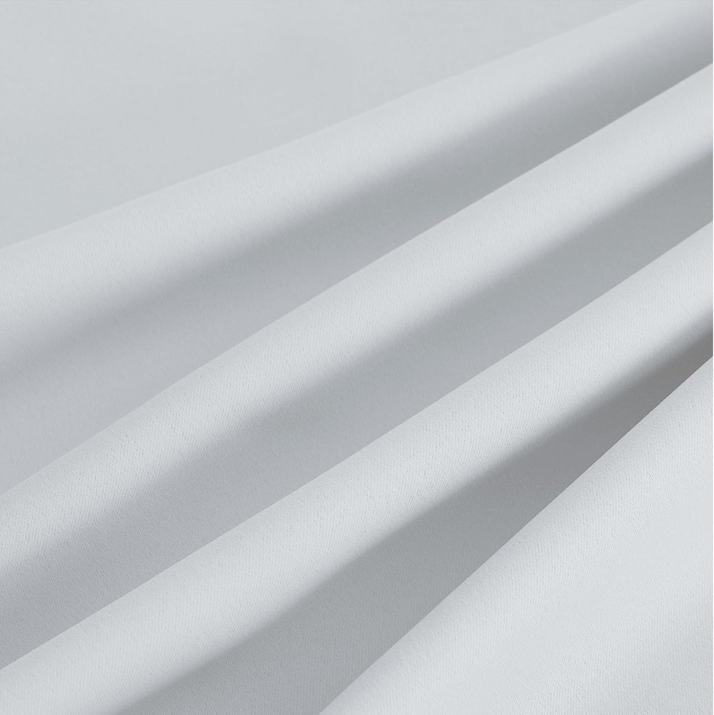 NICETOWN Room Darkening Curtains - Greyish White Drapery Panels, 52" x 90" for Ultimate Light Control
