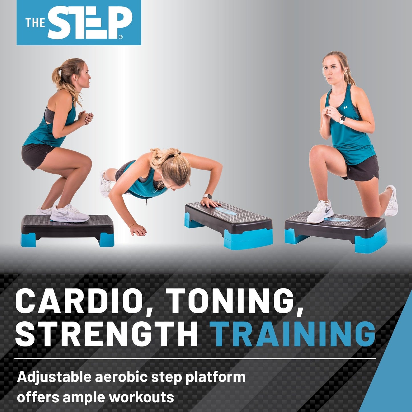 The Step Aerobic Platforms for Home Workout Steppers for Exercise