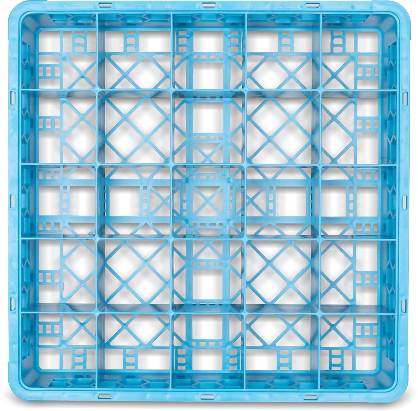 Carlisle FoodService Products OptiClean 25 Compartment Glass Racks – Fits 3.25" Diameter Red Wine Goblets, Beverage Glasses, Rocks Glasses, Tamper Proof Restaurant Kitchen, Blue