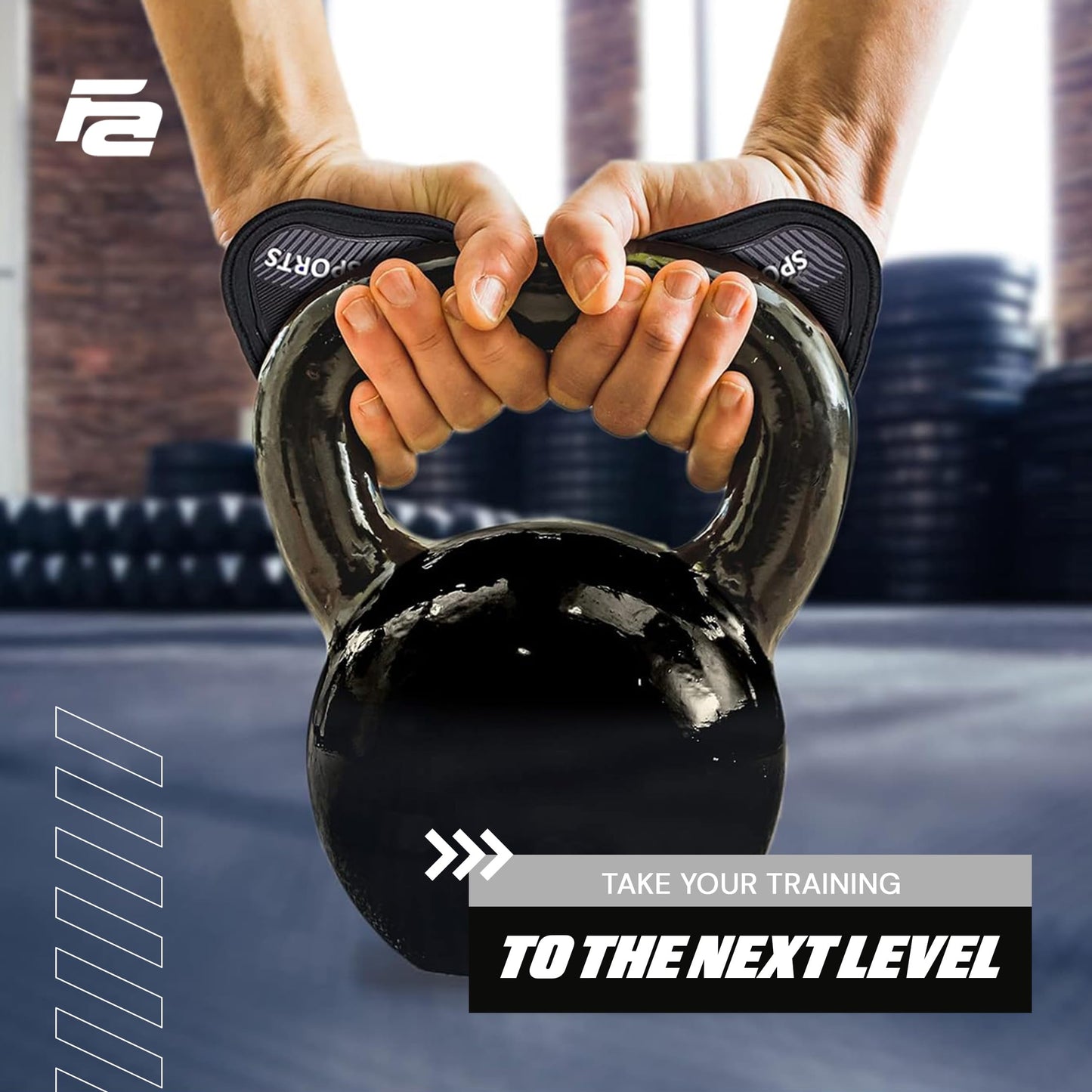 Fit Active Sports Weight Lifting Gloves for Men & Women - Durable Gym Workout Gloves with Grip Pads, Rubber Padding to Prevent Calluses | Grey, Large/Extra Large