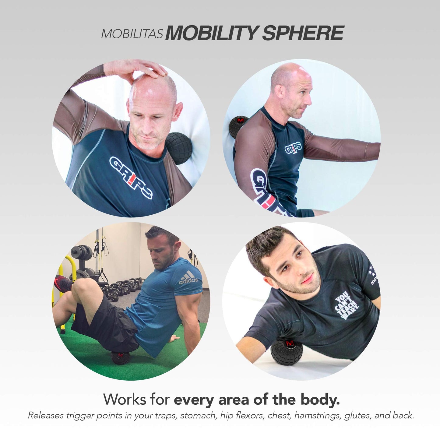 Mobilitas Mobility Sphere - 5 Inch Large Massage Ball Roller, Myofascial Release Ball & Psoas Release Tool - Trigger Point Massage Tool, Foam Roller Mobility for Muscle Recovery