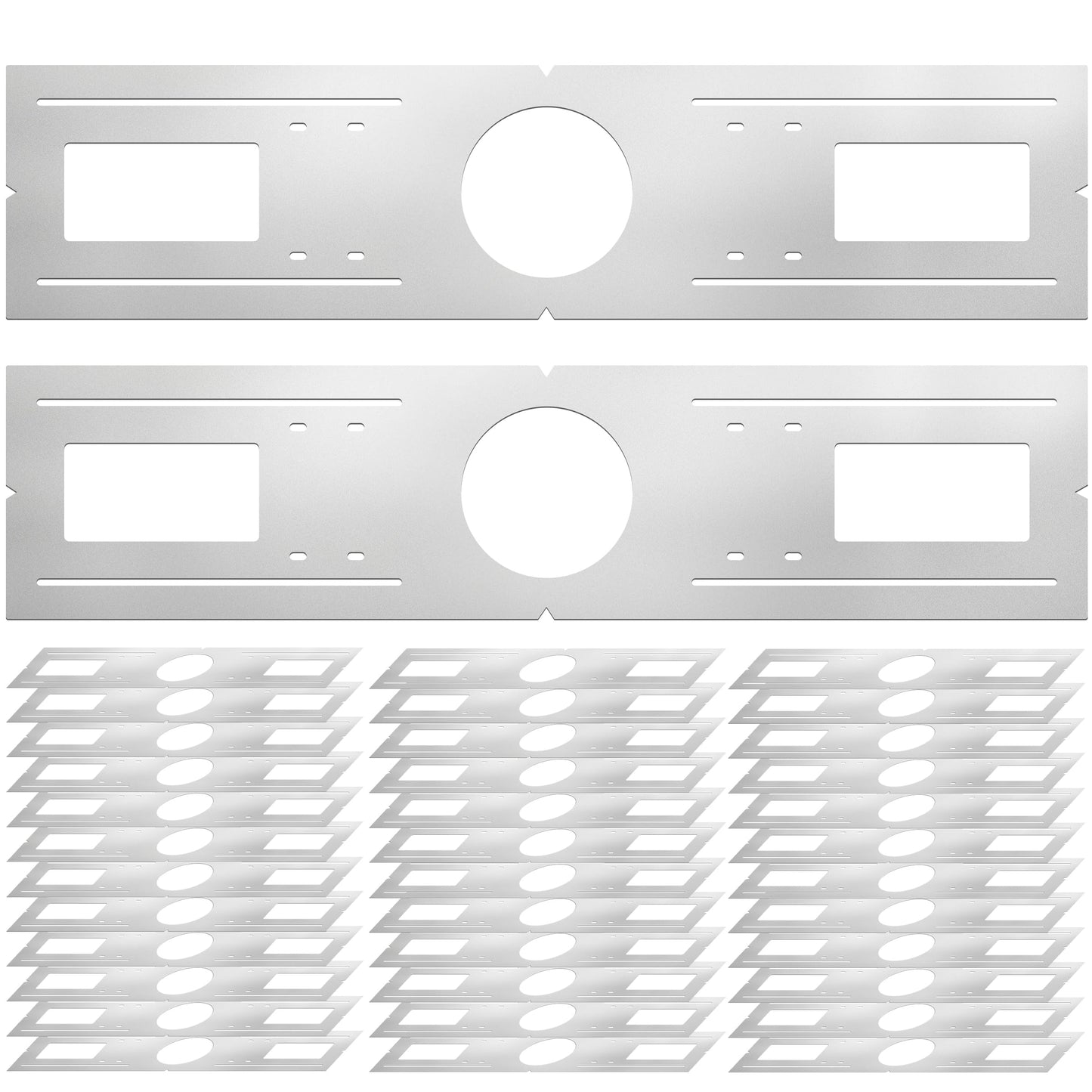 JORSBRIGE New Construction Mounting Plate, 4”, New Construction Rough in Plate for LED Downlight, Slim Recessed Lights, LED Recessed Ceiling Lights, Recessed Lighting Housing Plate,36PC