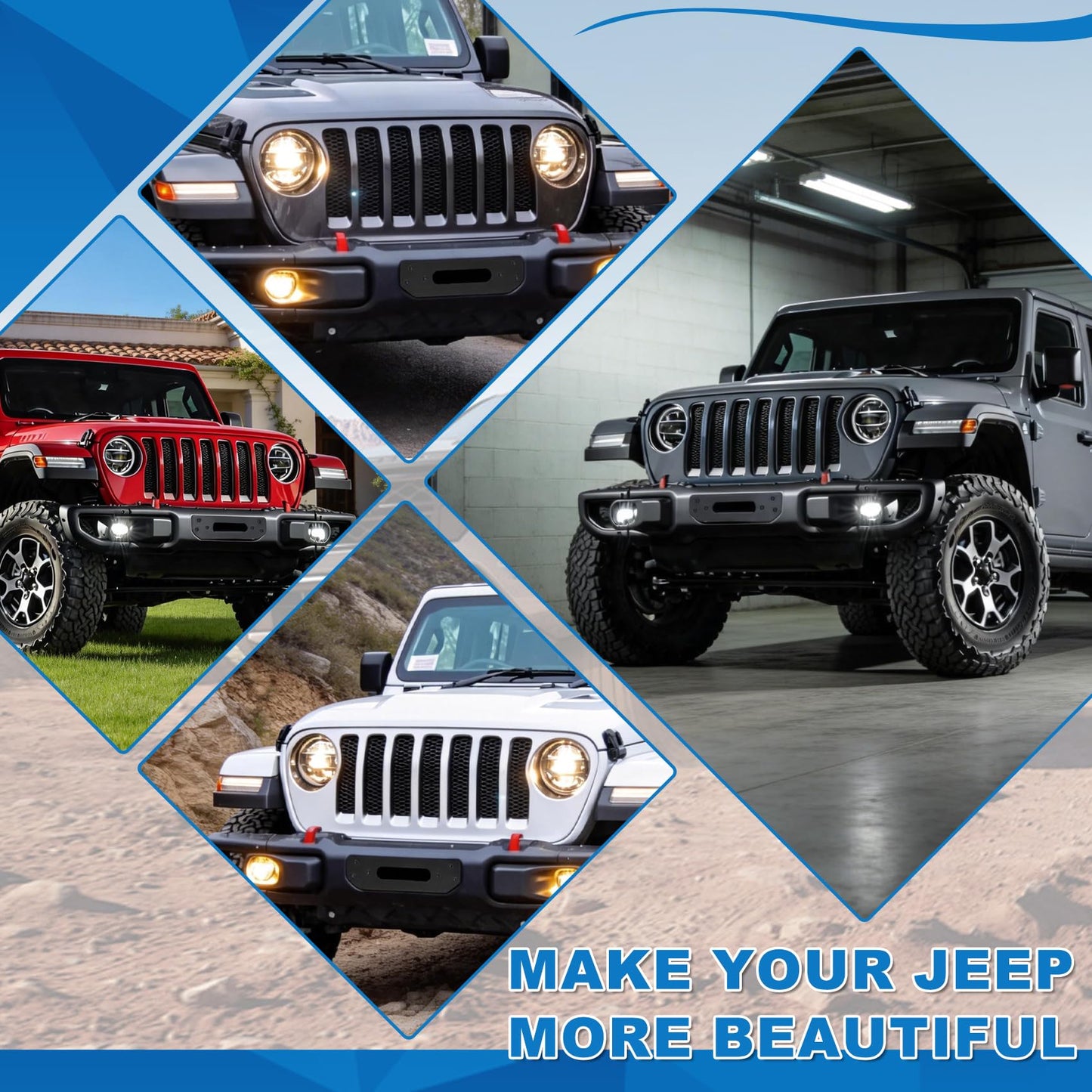 Saree Winch Mounting Plate for 2018-2024 Jeep Wrangler JL (10652) - Heavy-Duty Winch Mount Bracket, Direct Bolt-On Installation, No Drilling Required