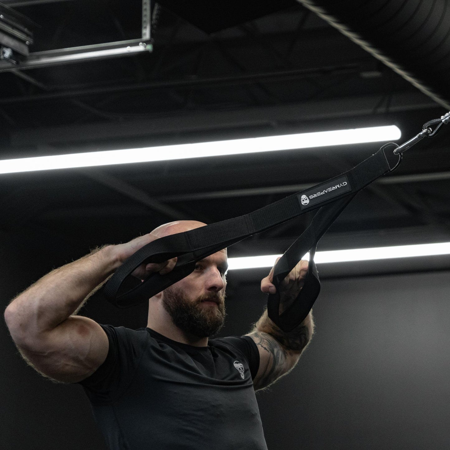 Gymreapers Tricep Rope Cable Attachment - Multi-Workout Tricep pull down Cable attachment - Perfect gym cable attachments (3 Lengths Built in One)