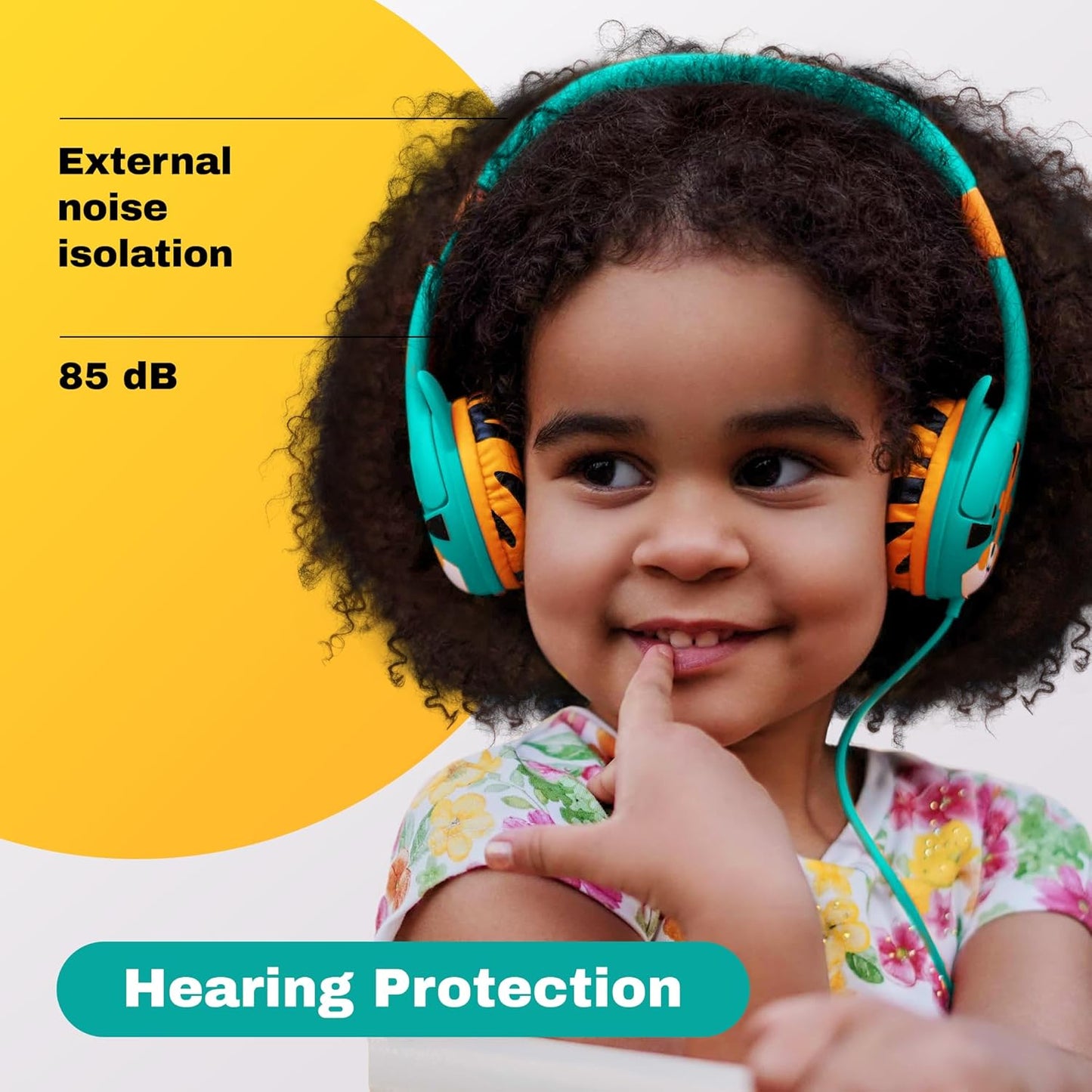 1-7 85dB Headset Kidrox Wired Toddler Headphones for Years Old Volume Limited Baby Headphones for Plane and Car Travel