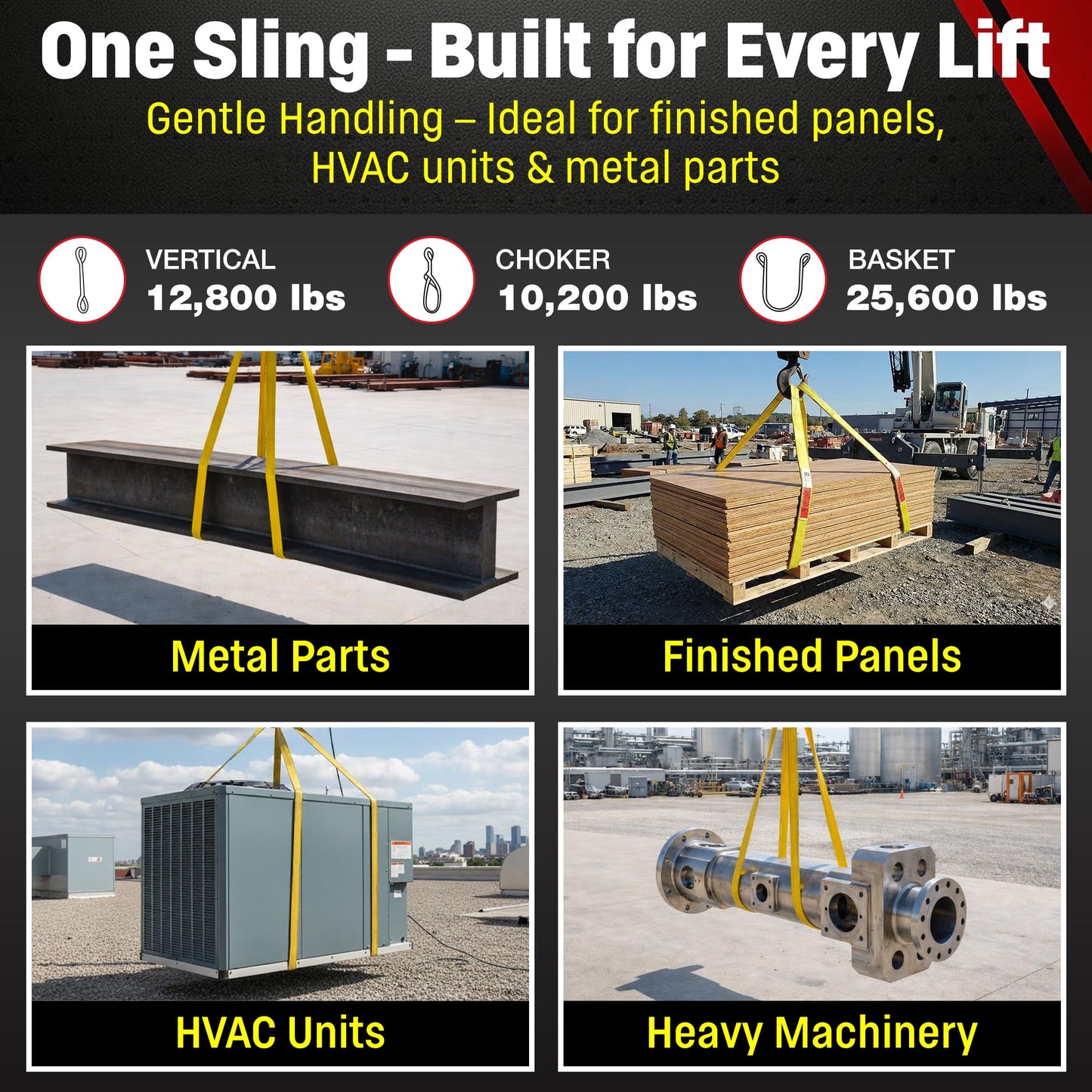 DD Sling 2" x 20' Nylon Endless Lifting Sling – USA Made, 12,800 lb Vertical, 10,200 lb Choker, 25,600 lb Basket – 2 Ply Heavy Duty 900 Webbing, Type 5 Endless Rigging Sling