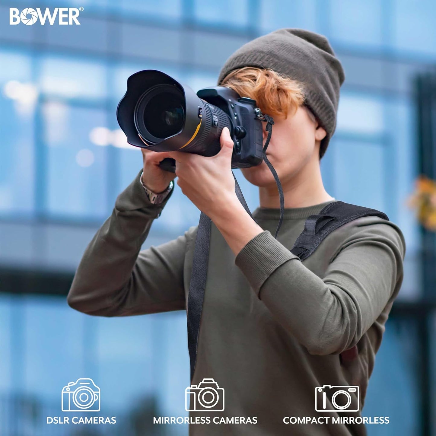 Bower Swift-Shot DSLR Camera Strap: Adjustable Comfort for Your Photography Needs