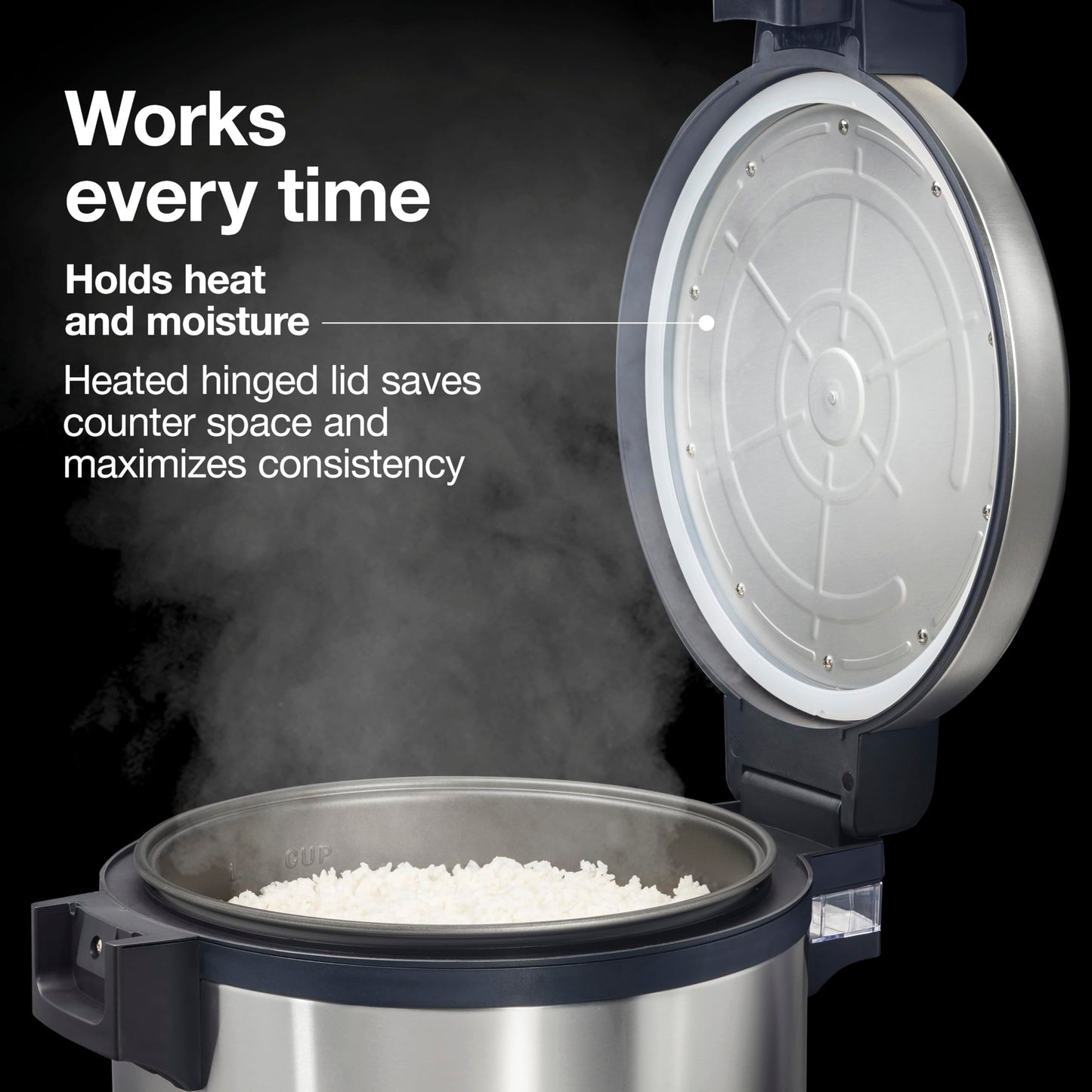 Proctor Silex Commercial 37580 Rice Warmer, Double-Wall Insulated, Maintain Food Safe Temperatures Up to 12 Hours, Conforms to NSF, Compatible with 37560R Rice Cooker