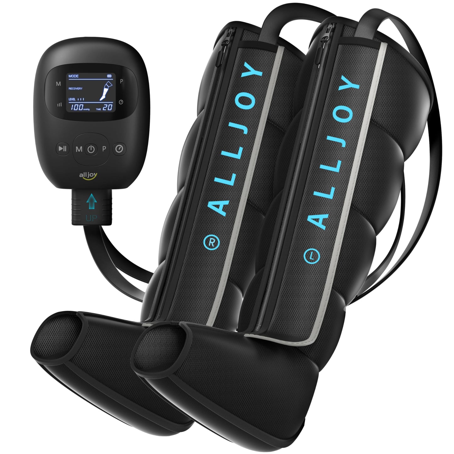 Cordless Air Compression Leg Recovery System, Christmas Gifts Professional Leg Massager Boots with Smart 5-Zone Tech for Sequential Compression, Fast Muscle Recovery & Swelling Relief for Athletes