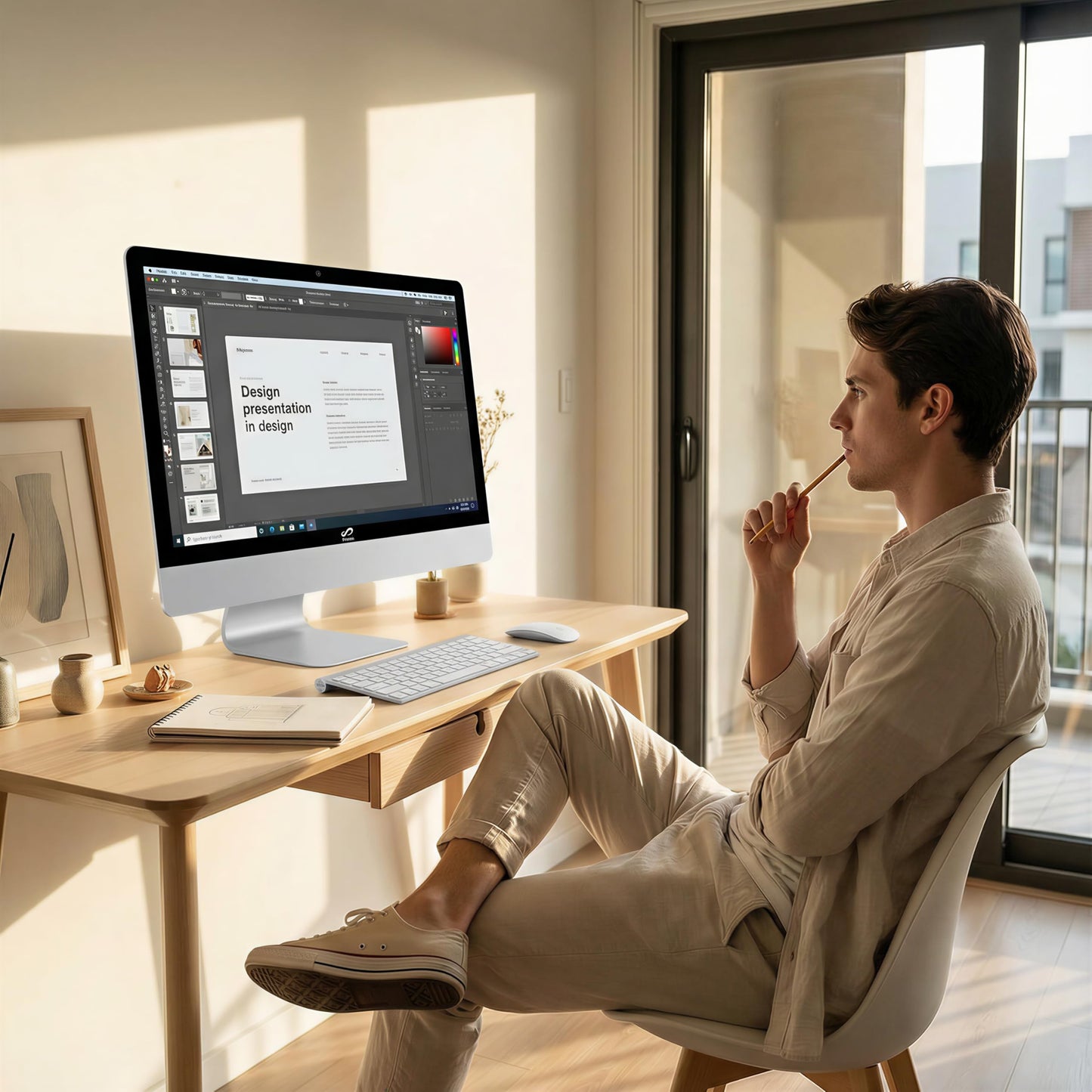 STGSivir All in One Desktop Computer, 22" FHD Display, Intel Core i5 up to 3.0GHz, 16GB RAM, 512GB SSD, WiFi, BT 5.0, Webcam, Windows 11 Home