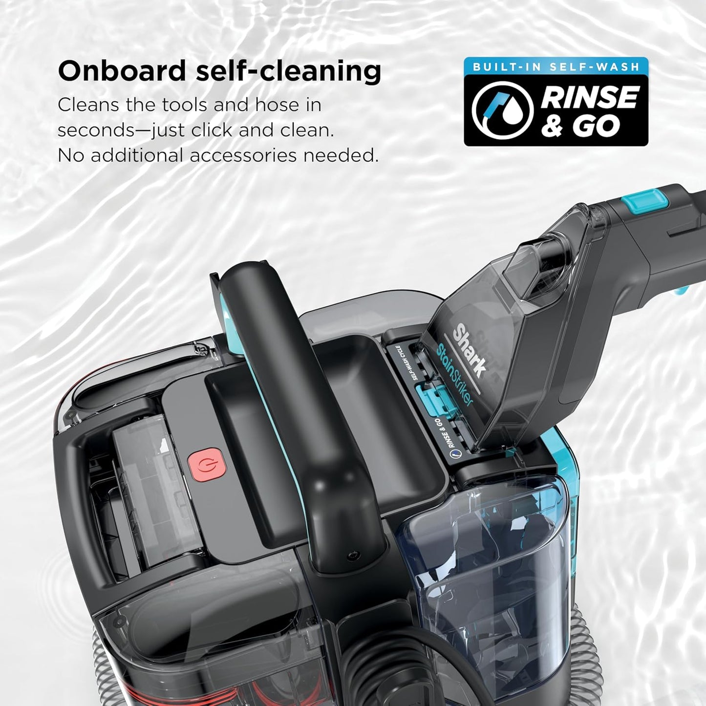 Shark StainStriker Portable Carpet & Upholstery Cleaner - Spot & Stain Eliminator with 2 Tools & Solutions | Charcoal PX221BRN