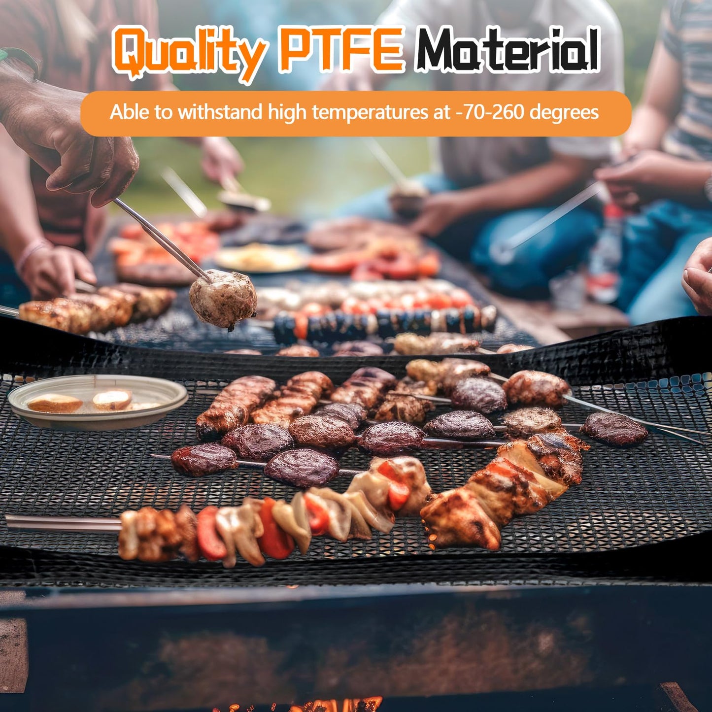 Teenyyou 2 Pcs 14.5 x 13.5 Inch Ptfe Solid Oven Basket Non Stick Cooking Basket Cooking Trays for Quick Oven Accessories Baking Chips Chicken Wings Bread Heating