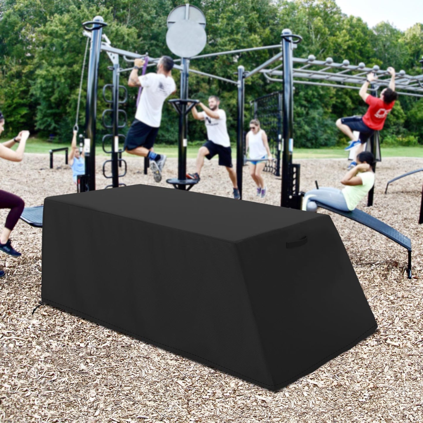 MUTUSHI Sit-up Board Cover Outdoor Waterproof Weight Bench Cover Fits for Universal Weight Chair Fitness Bench High Quality Oxford fabrics UV Protective 52" x 60" x 18" x 21" Black