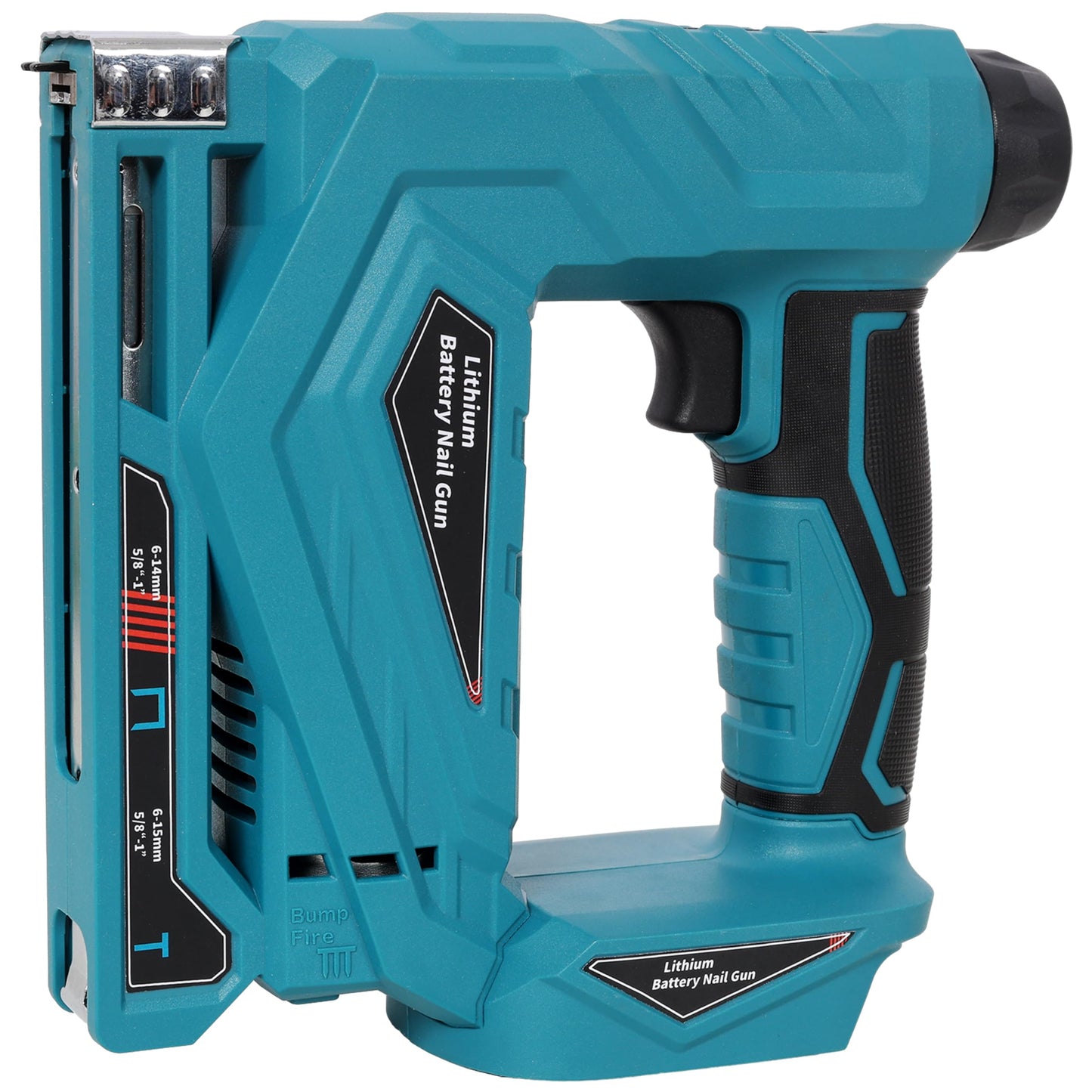 KEIKI 2-in-1 Cordless Brad Nailer & Narrow Crown Stapler, Compatible with Dewalt 20V MAX Battery, Nail Gun with Safety Lock, Professional Woodworking DIY Fastening Tool, Blue